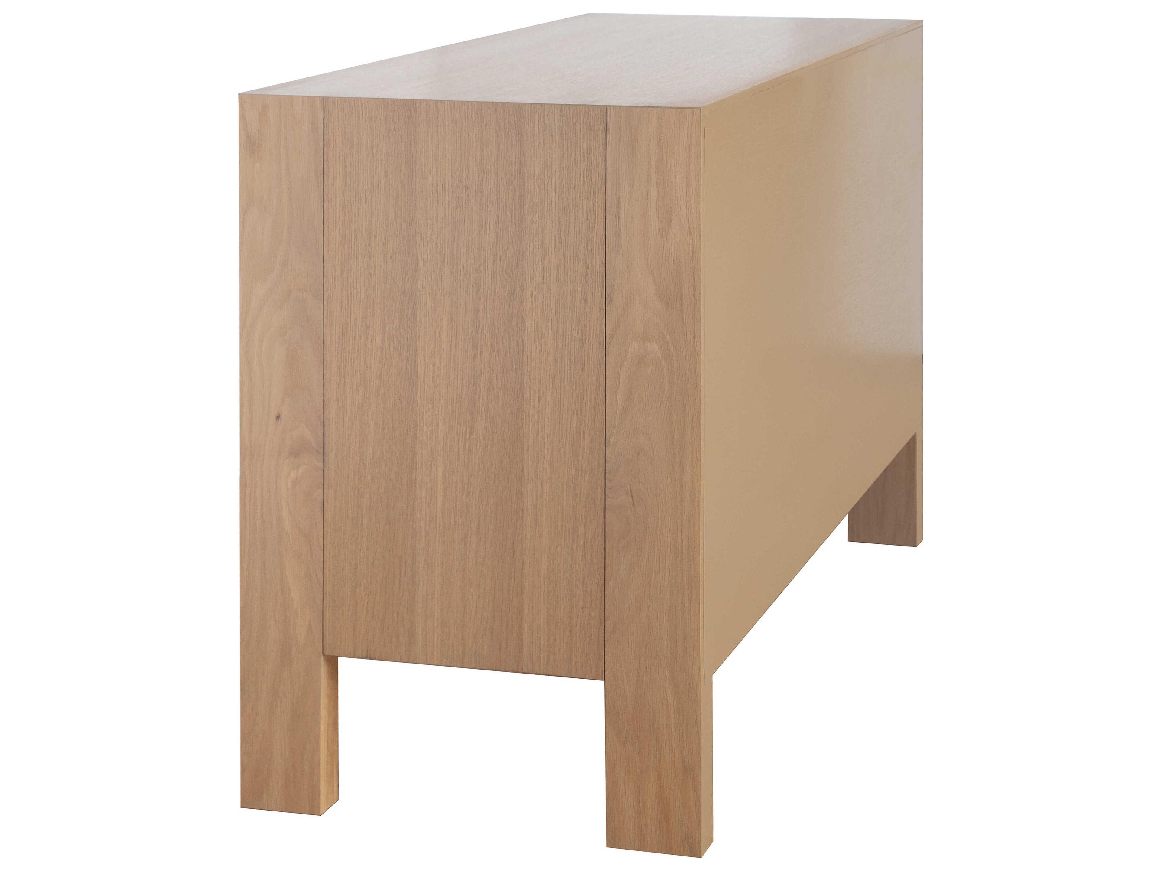 Worlds Away Rectangular Wood Natural Oak End Table