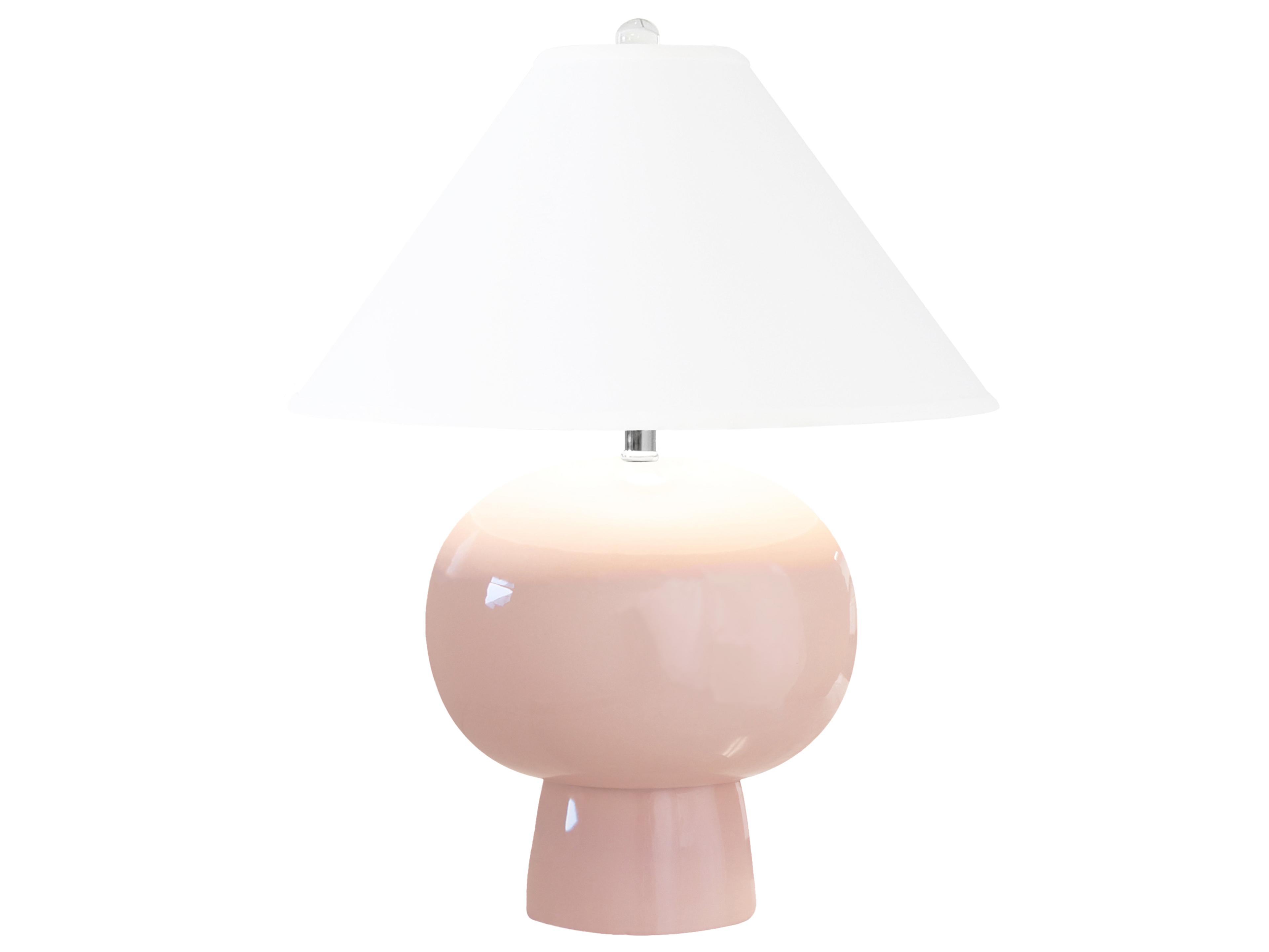 Worlds Away Blush Pink Table Lamp