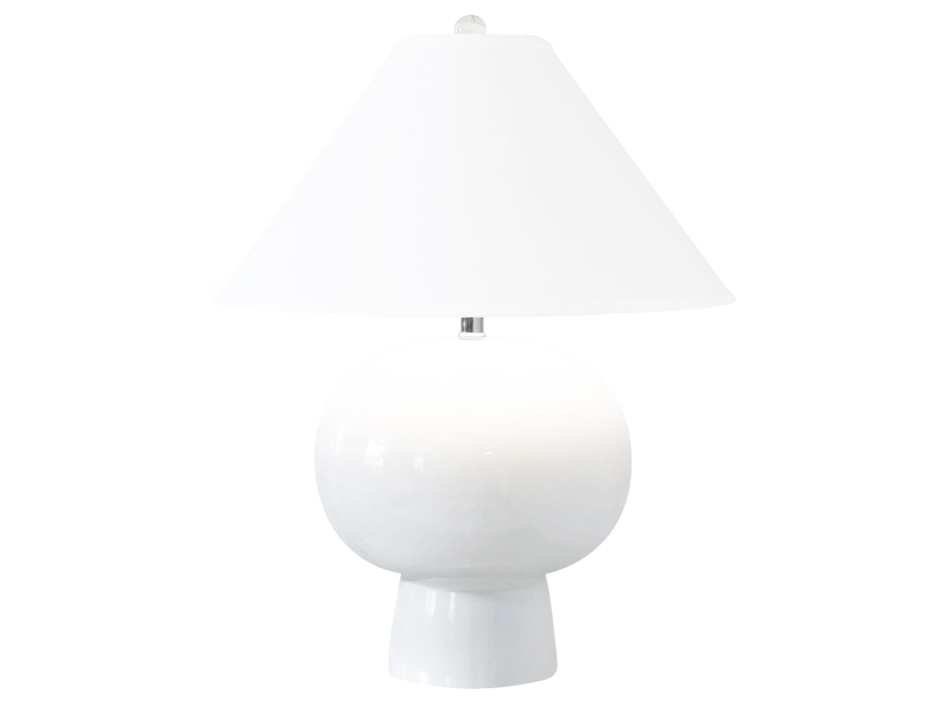 Worlds Away White Table Lamp