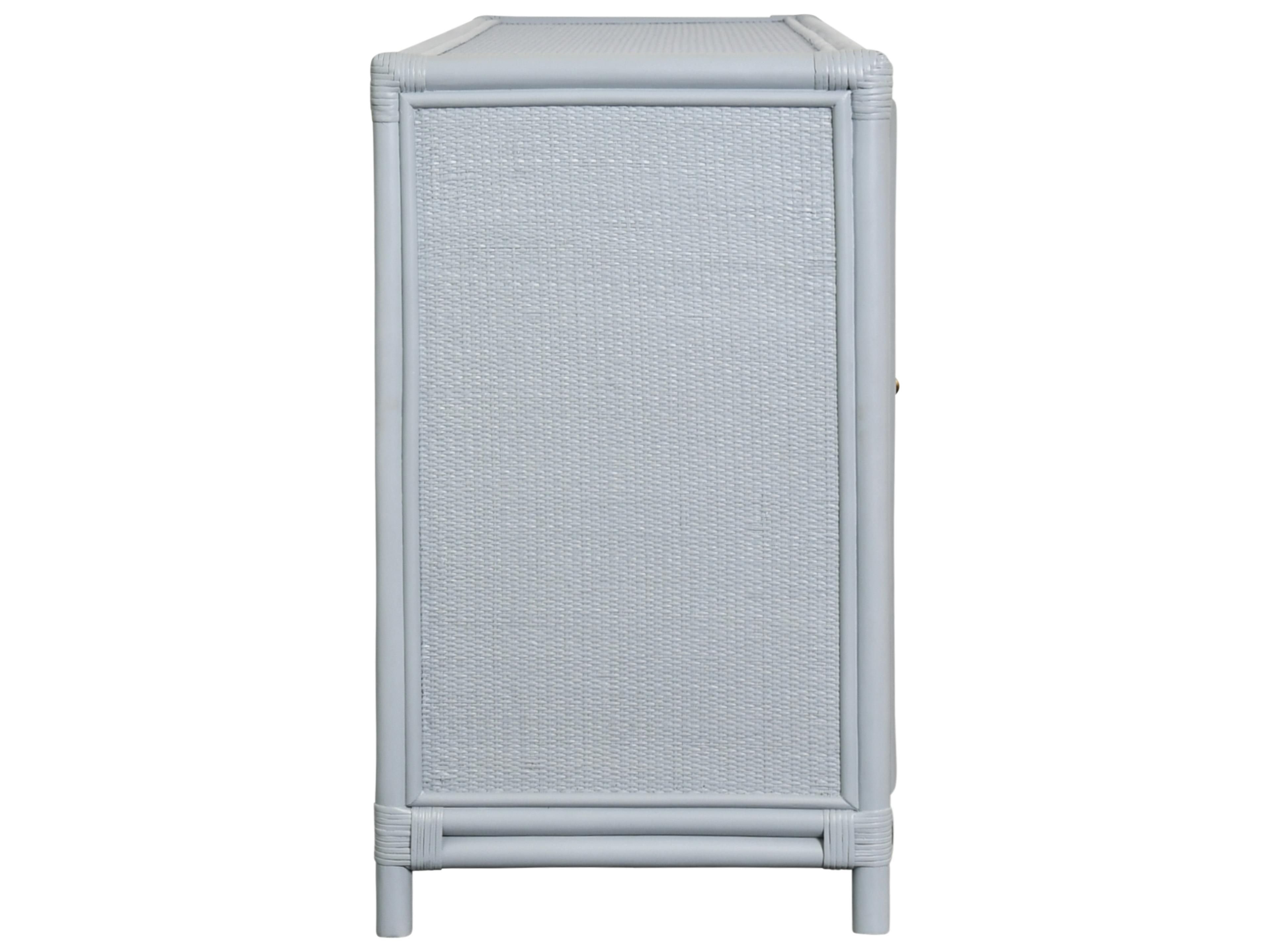 Worlds Away 51" Rattan Sideboard