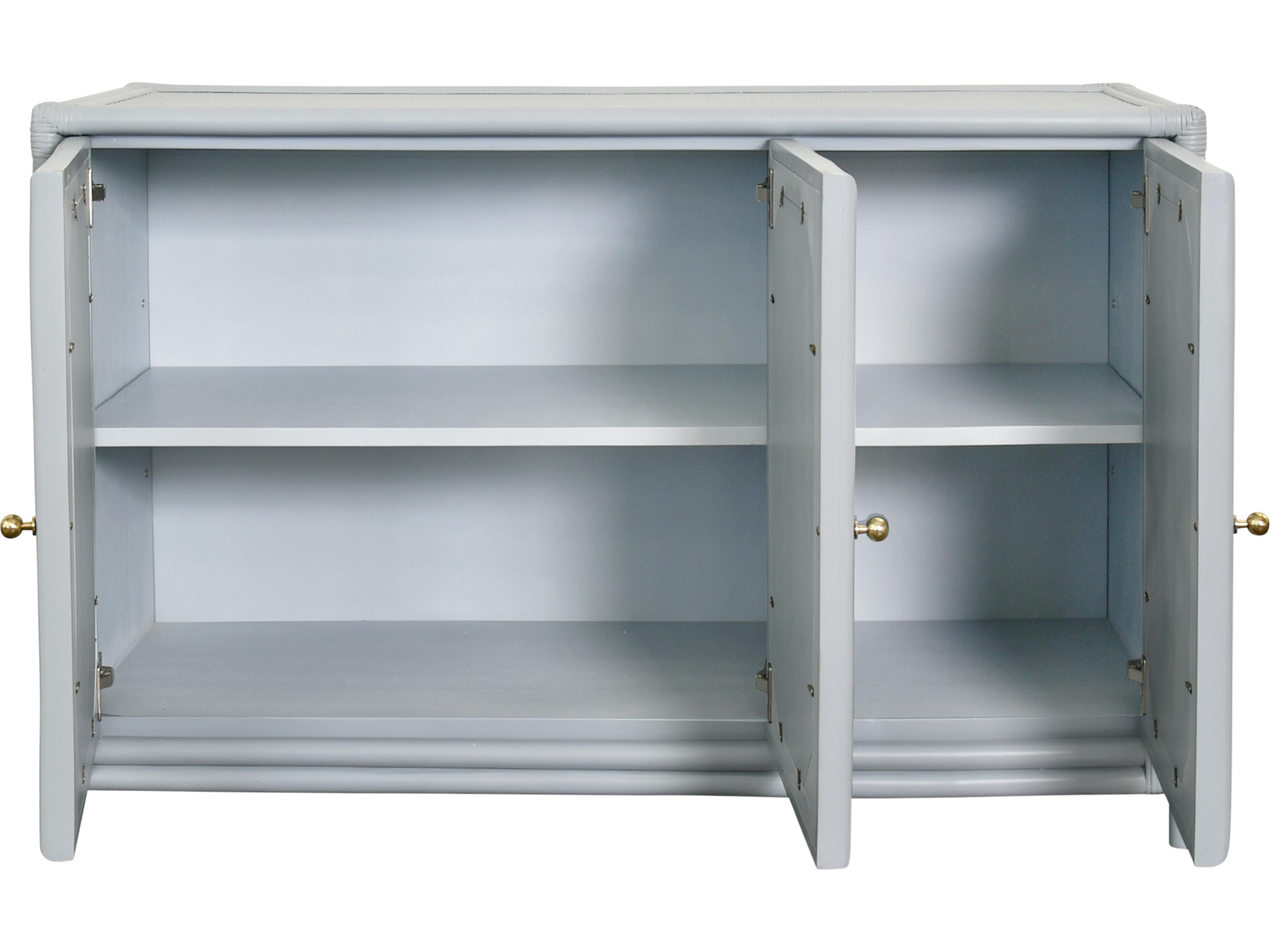 Worlds Away 51" Rattan Sideboard