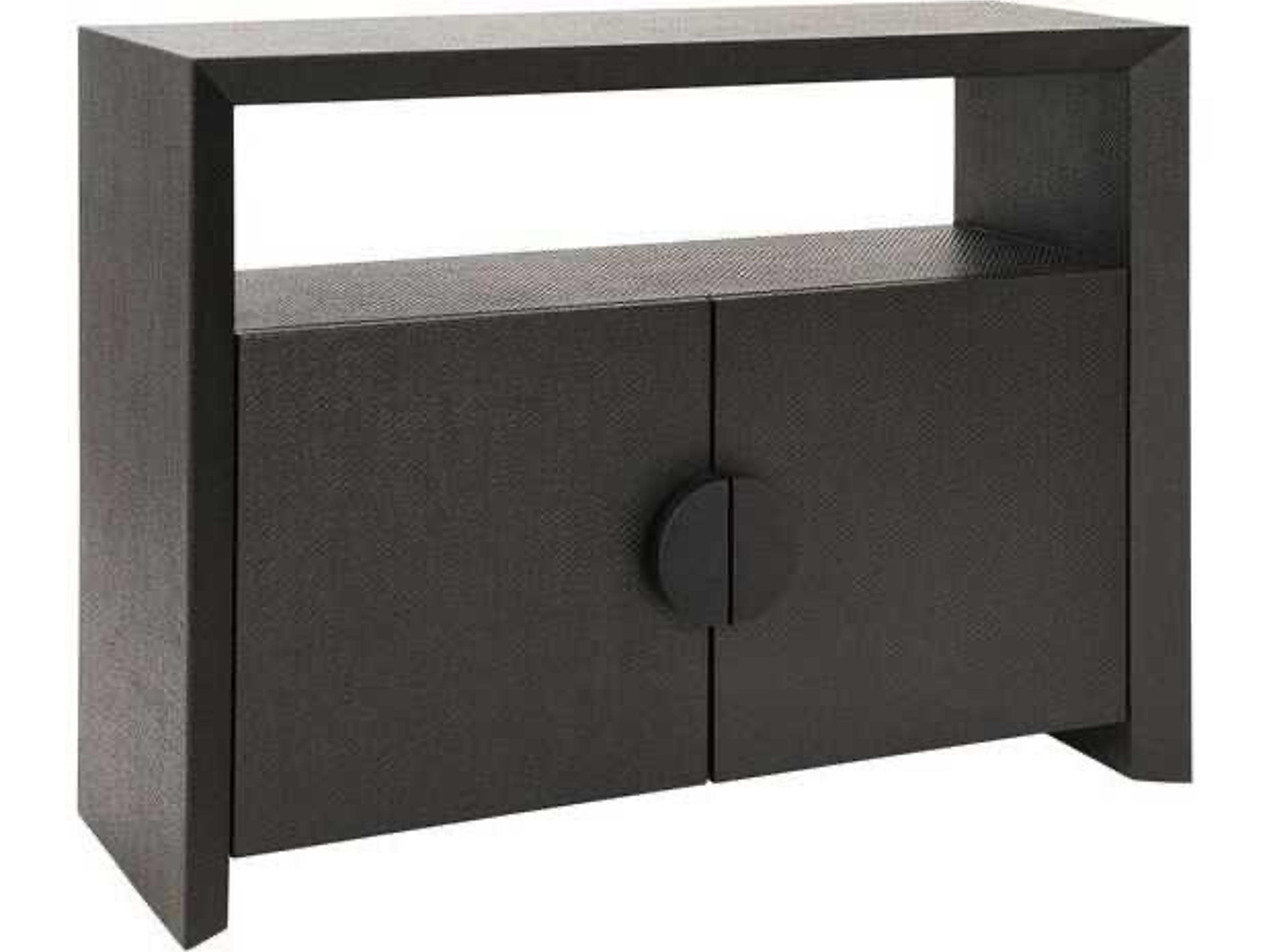 Aspen Rectangular Wood Black Console Table