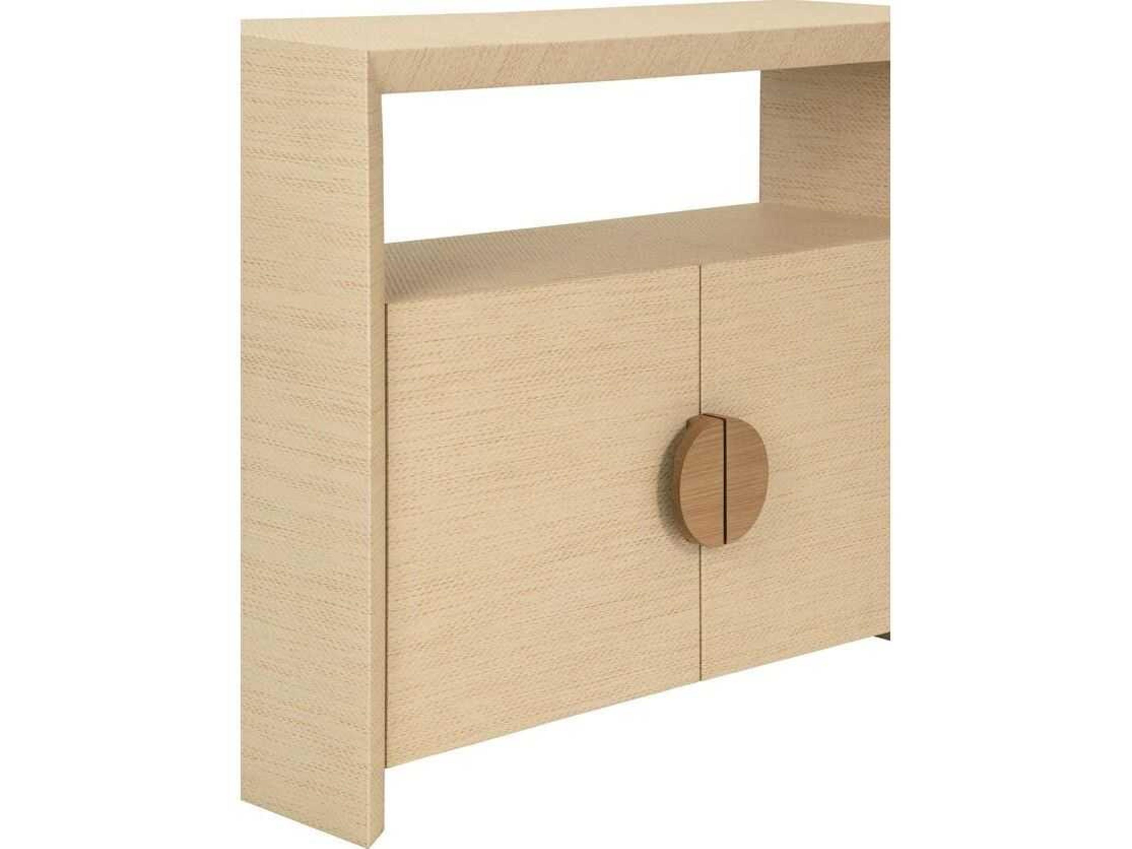 Worlds Away Aspen Rectangular Wood Brown Console Table