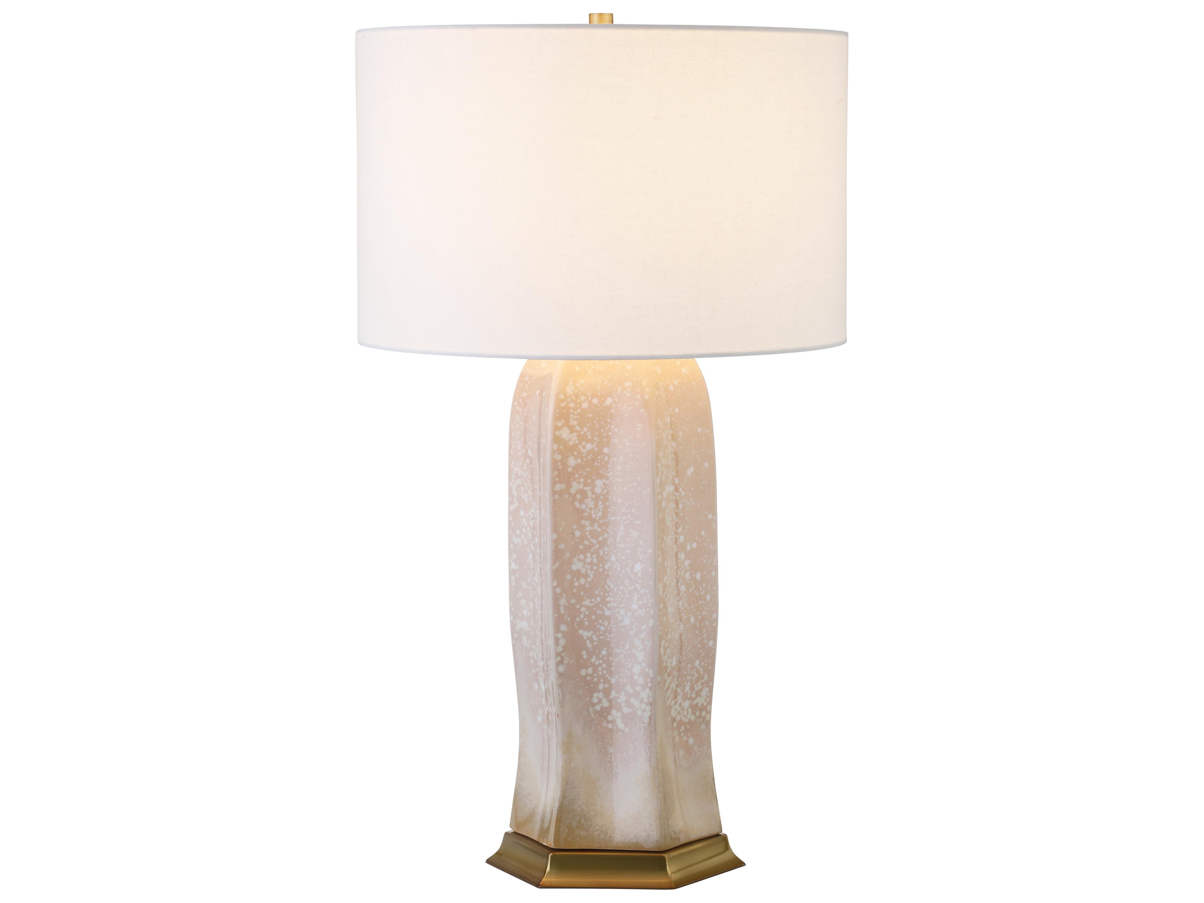 Worlds Away Pink Buffet Lamp