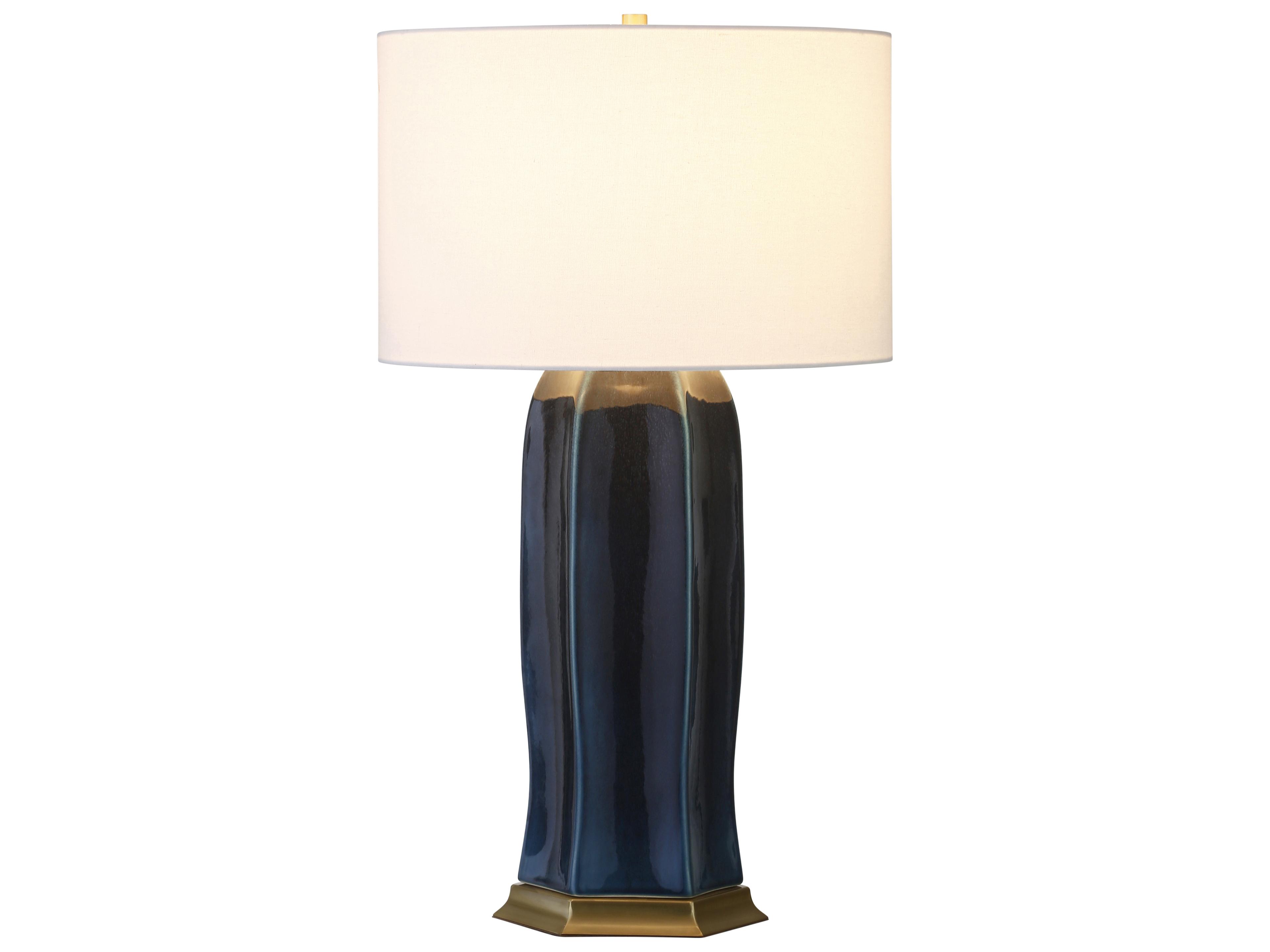 Worlds Away Blue Buffet Lamp