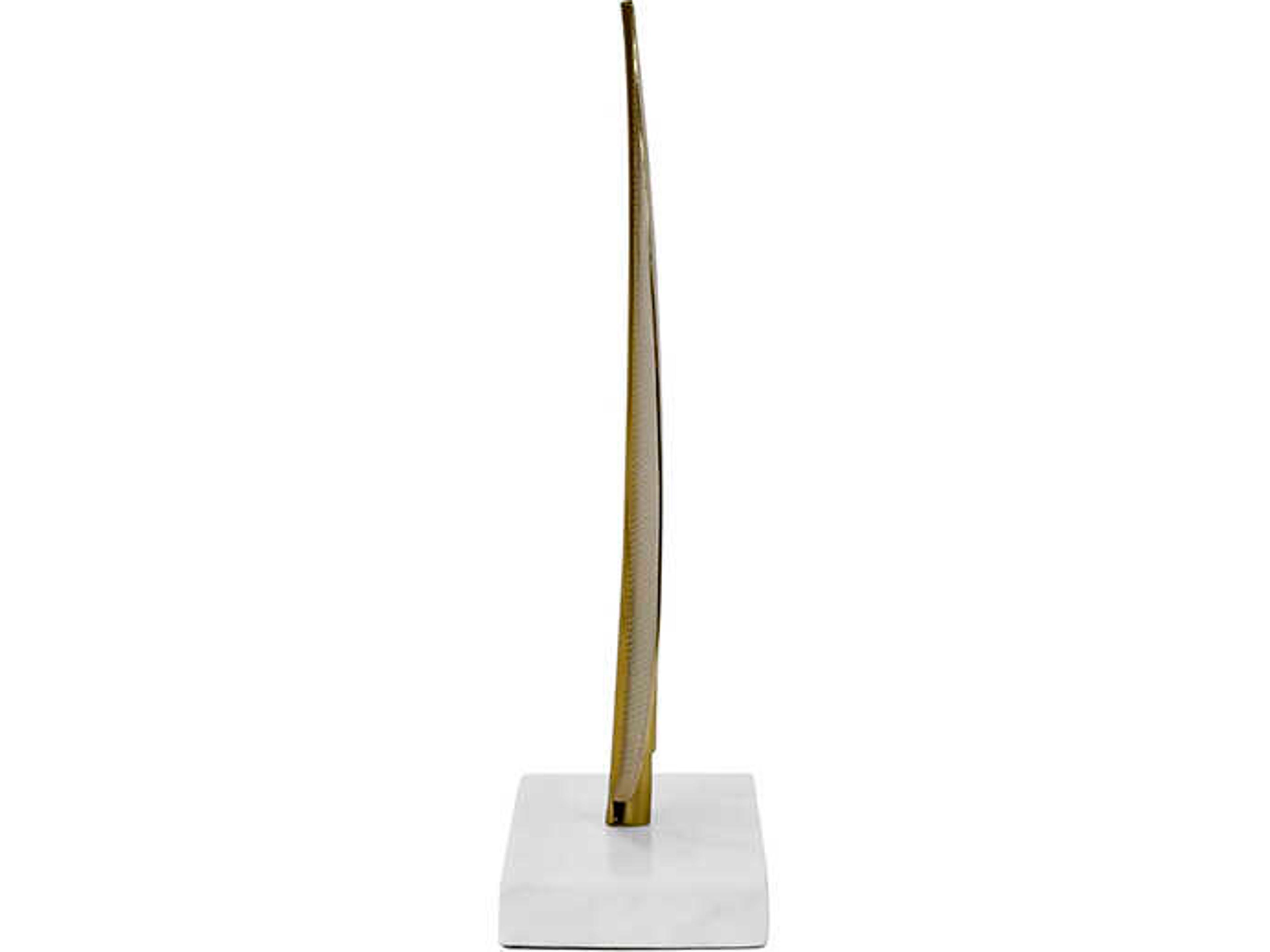 Worlds Away Blade Brass Sculpture