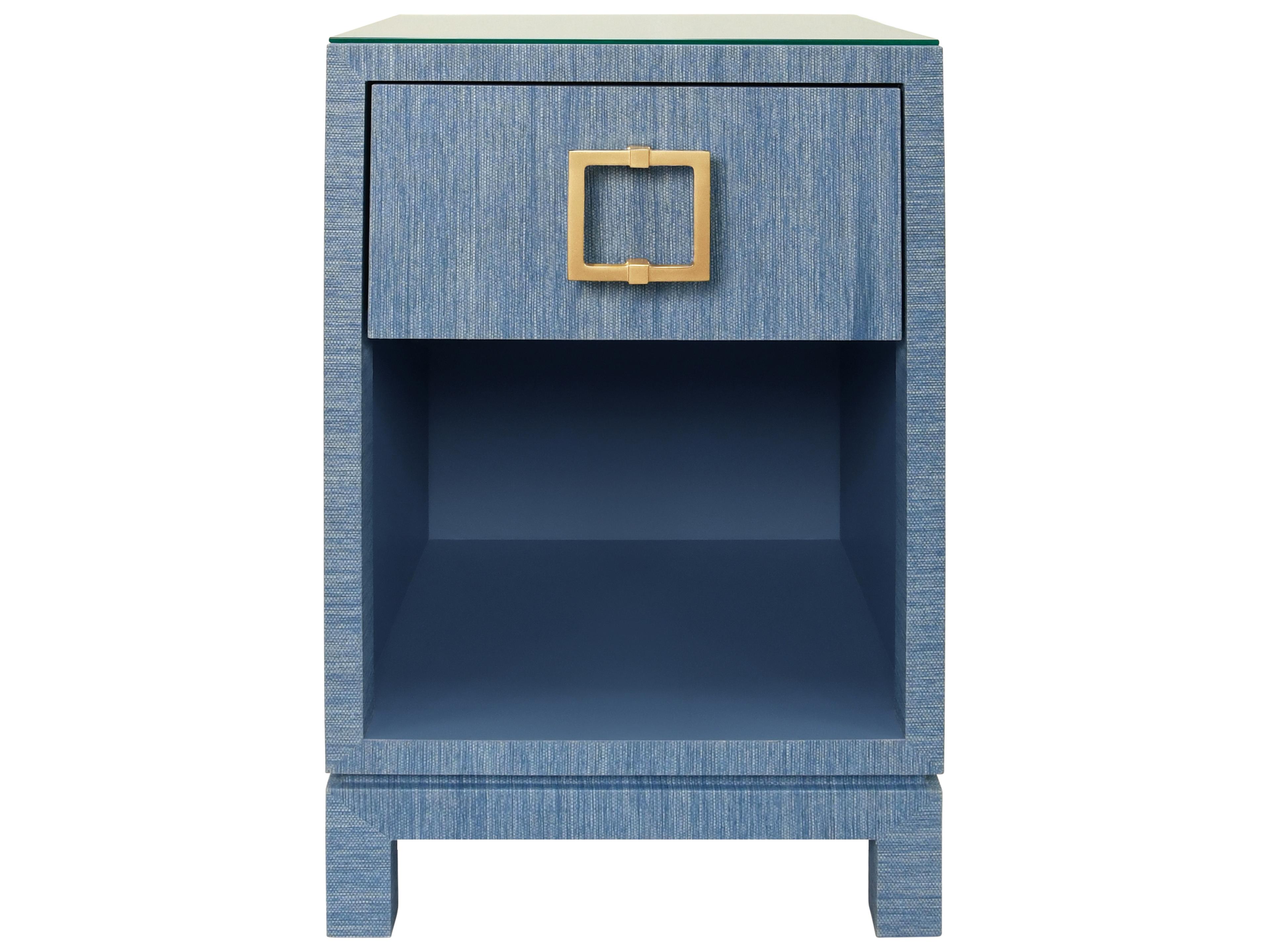 Worlds Away Square Glass End Table