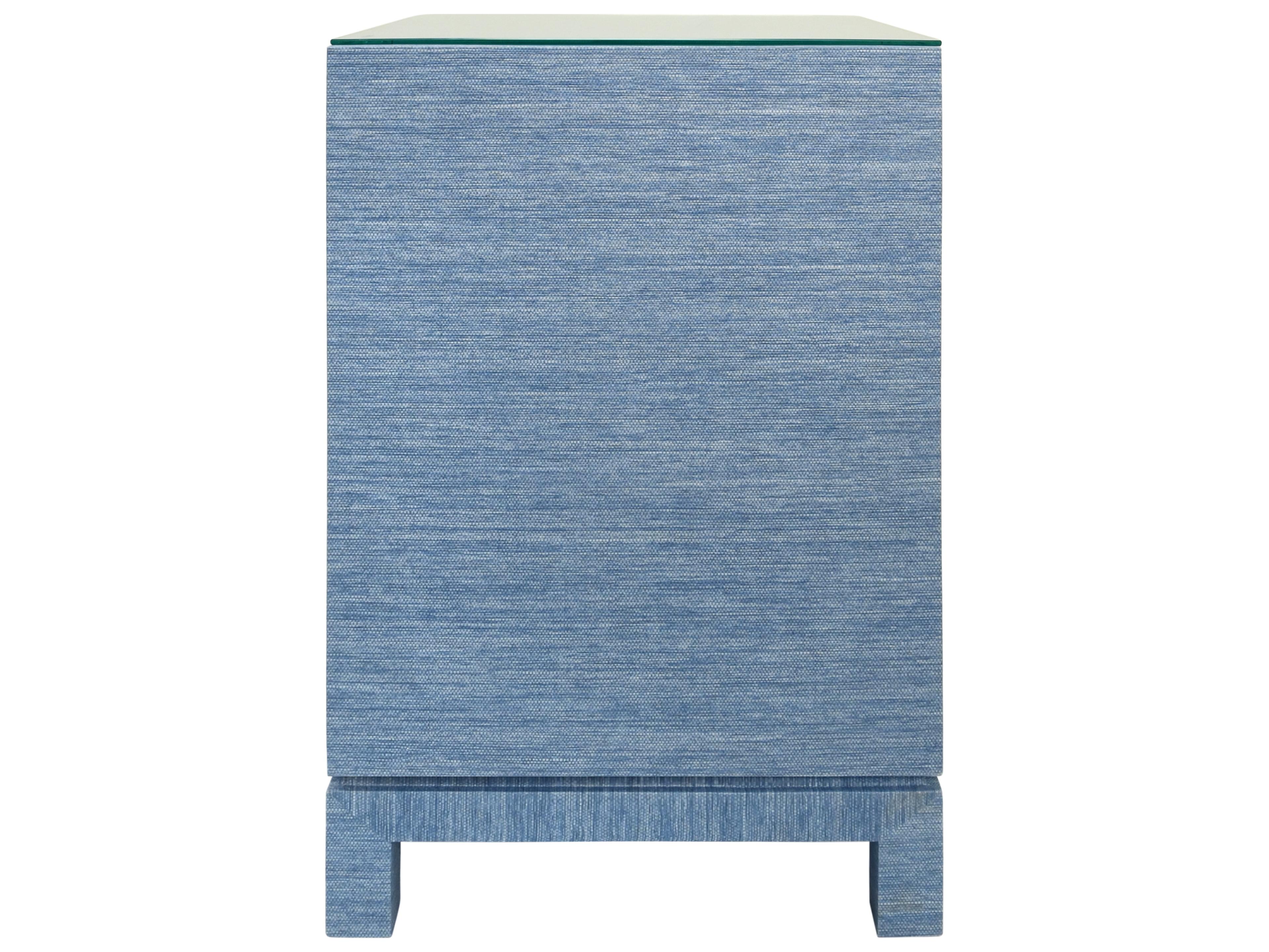 Worlds Away Square Glass End Table