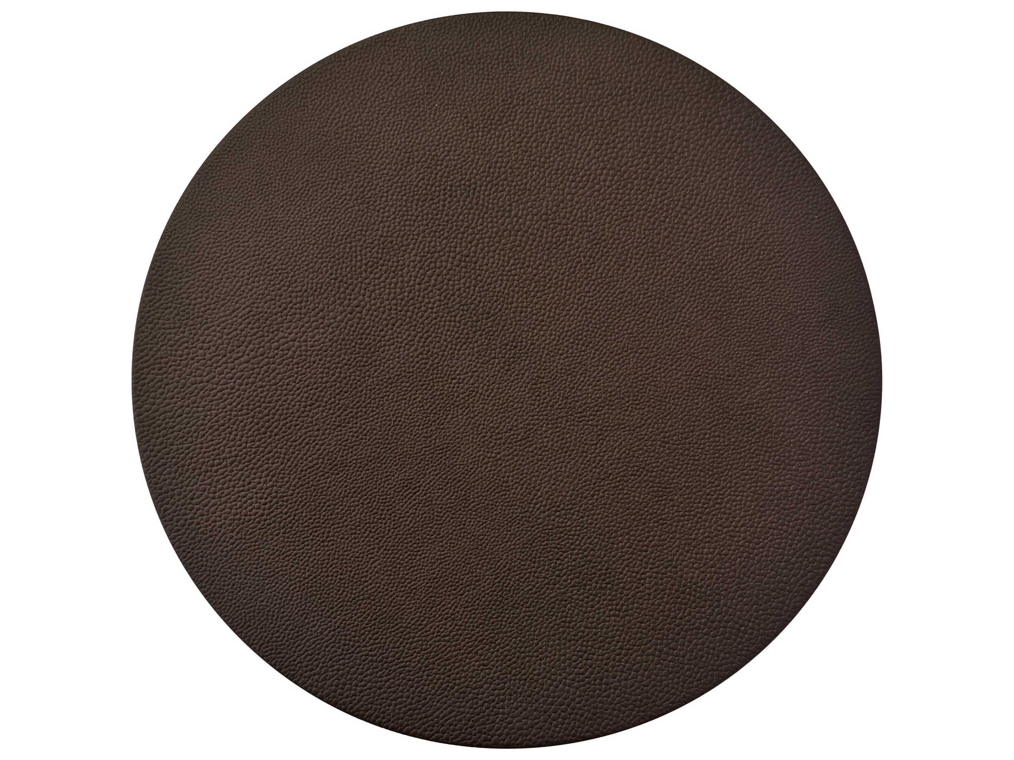 Worlds Away Round Leather Brass Cigar Table