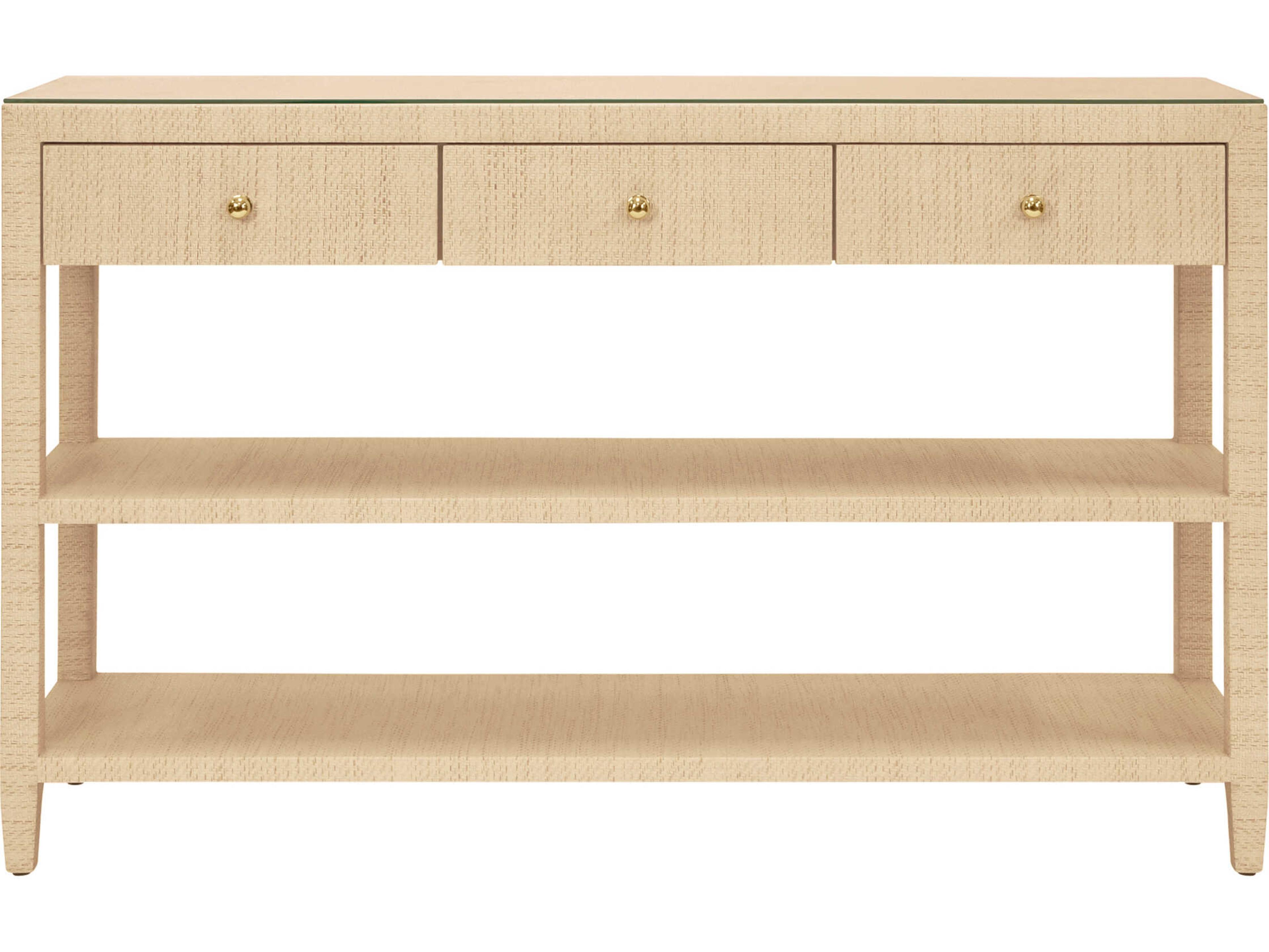 Worlds Away Briar Rectangular Wood Brown Console Table