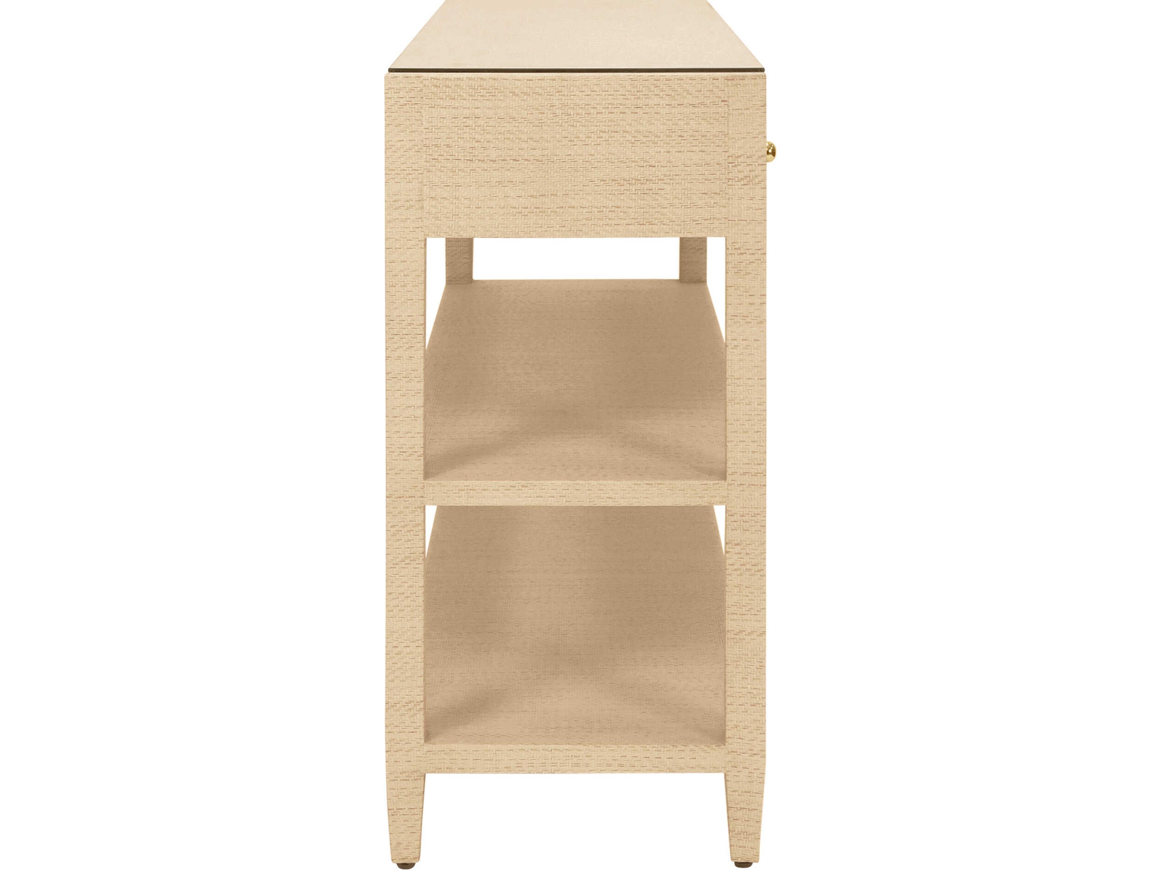 Worlds Away Briar Rectangular Wood Brown Console Table