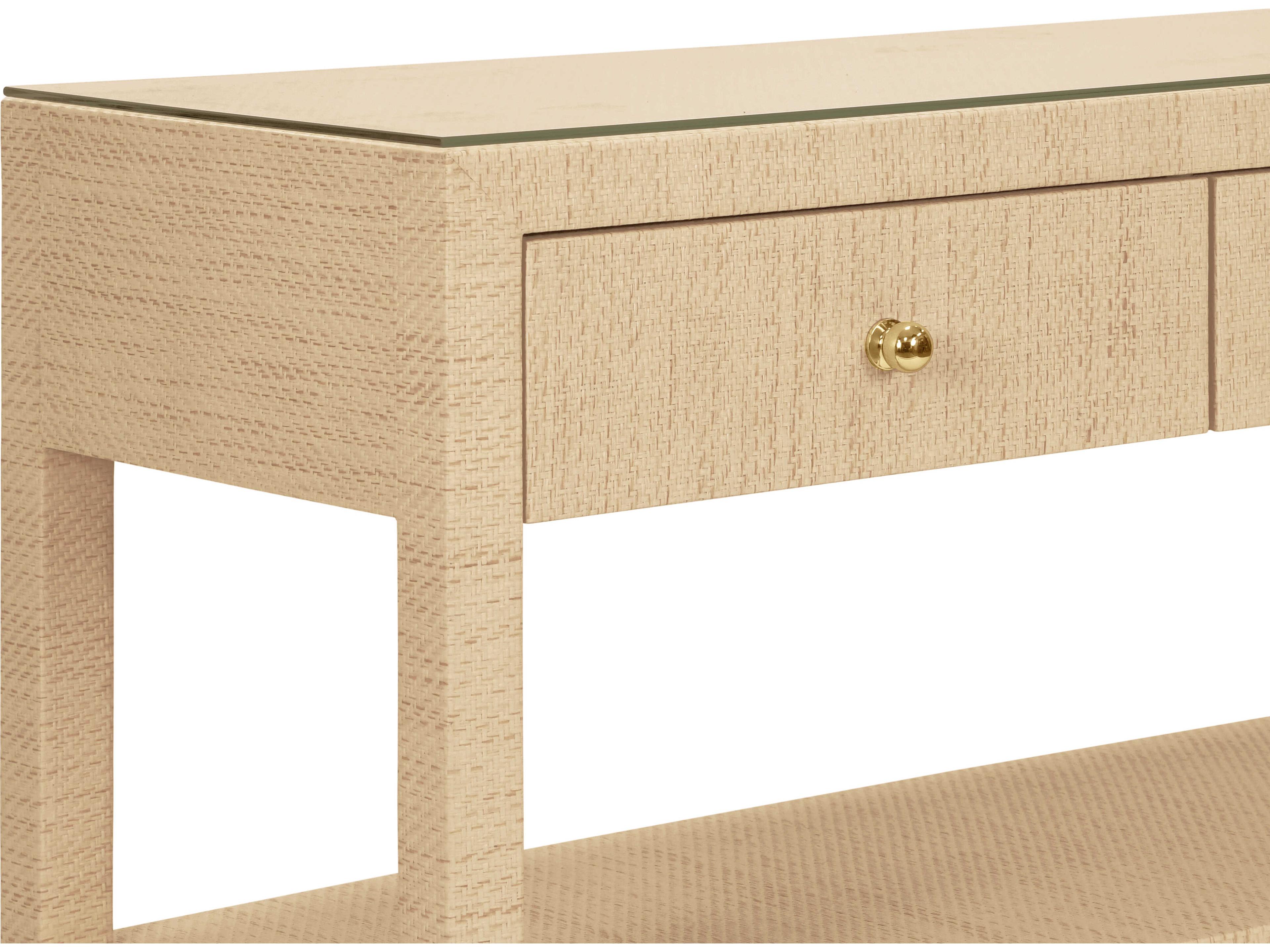 Worlds Away Briar Rectangular Wood Brown Console Table