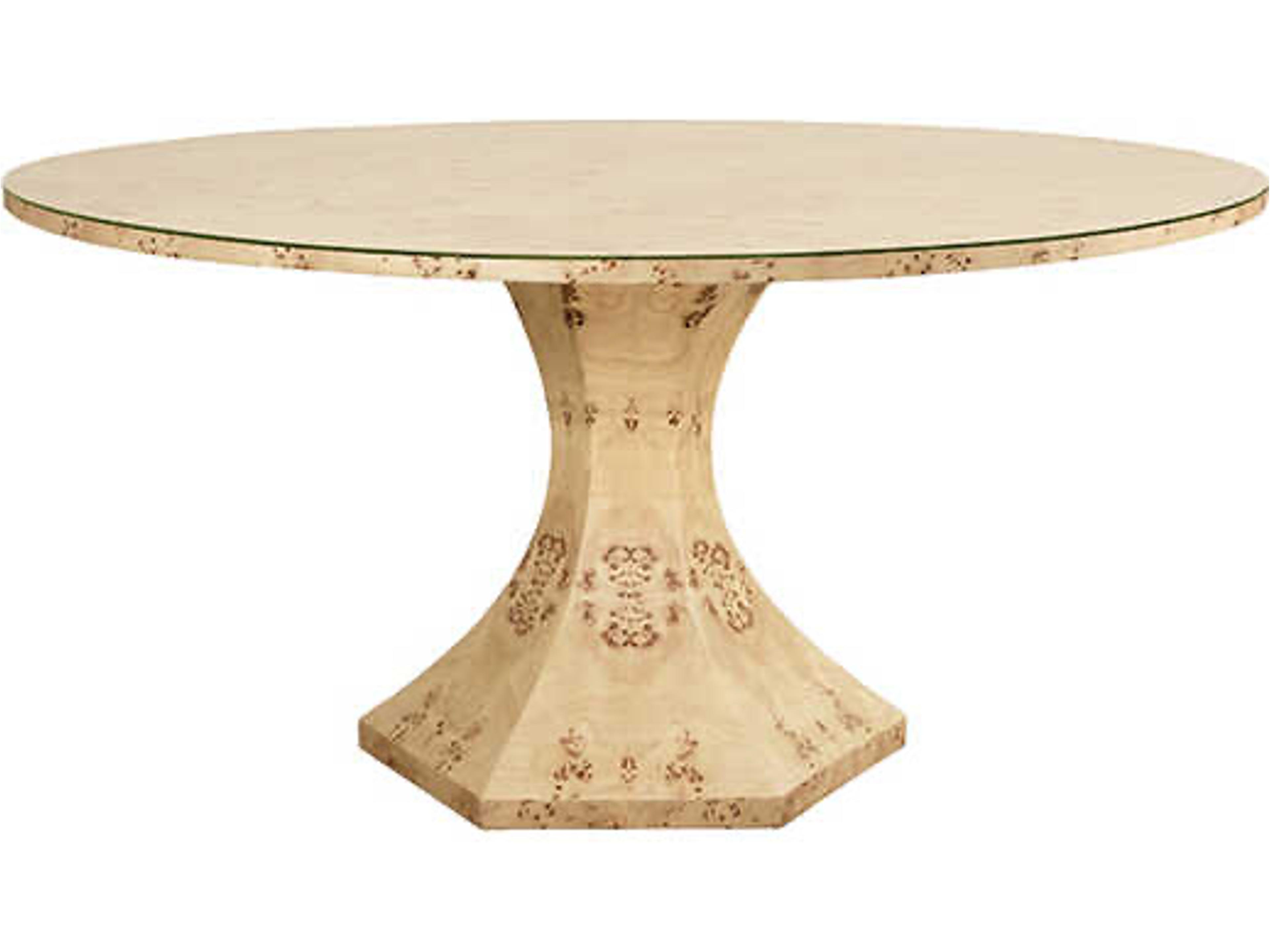 Bryce Round Wood Brown Dining Table