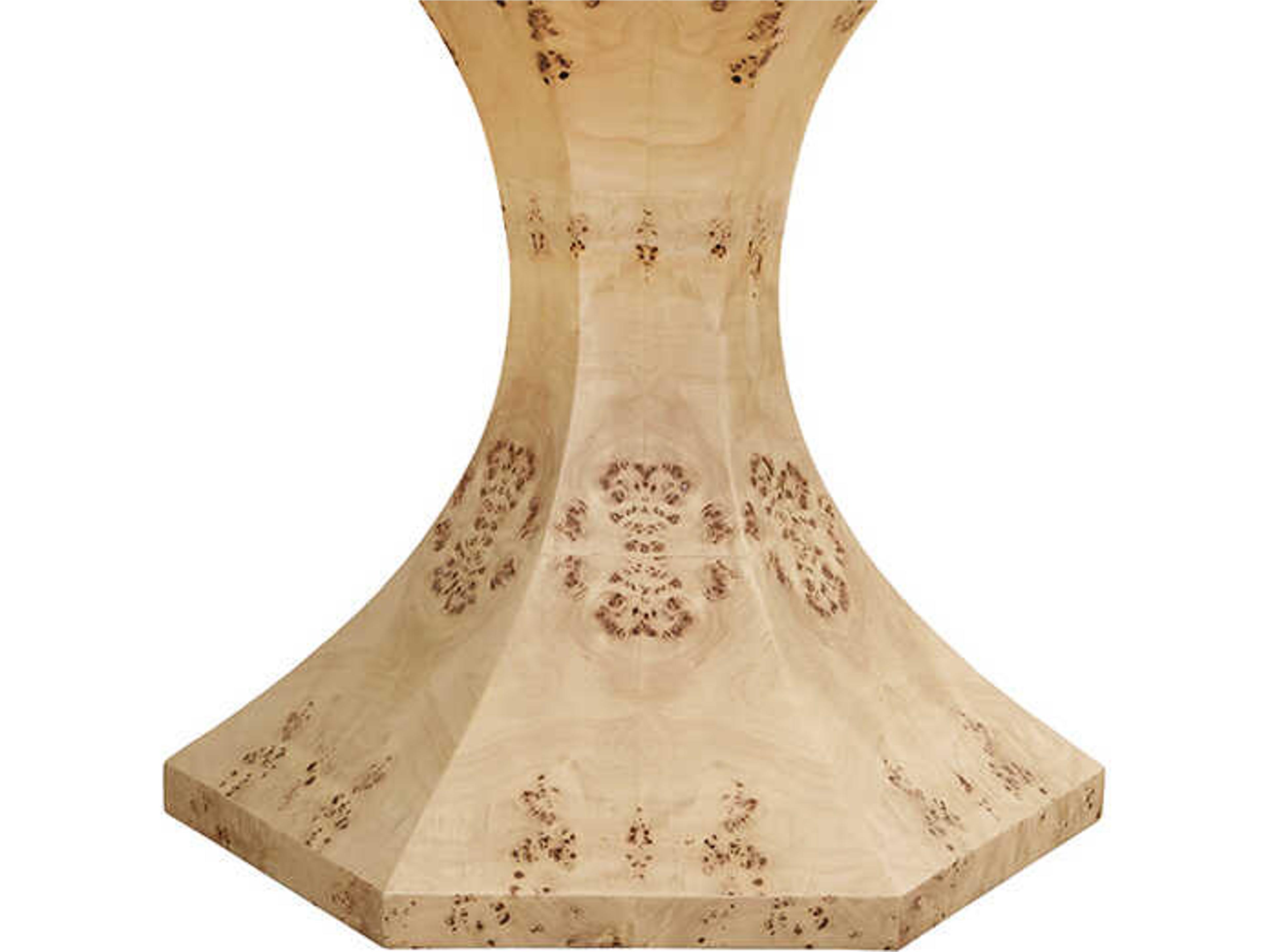 Worlds Away Bryce Round Wood Brown Dining Table