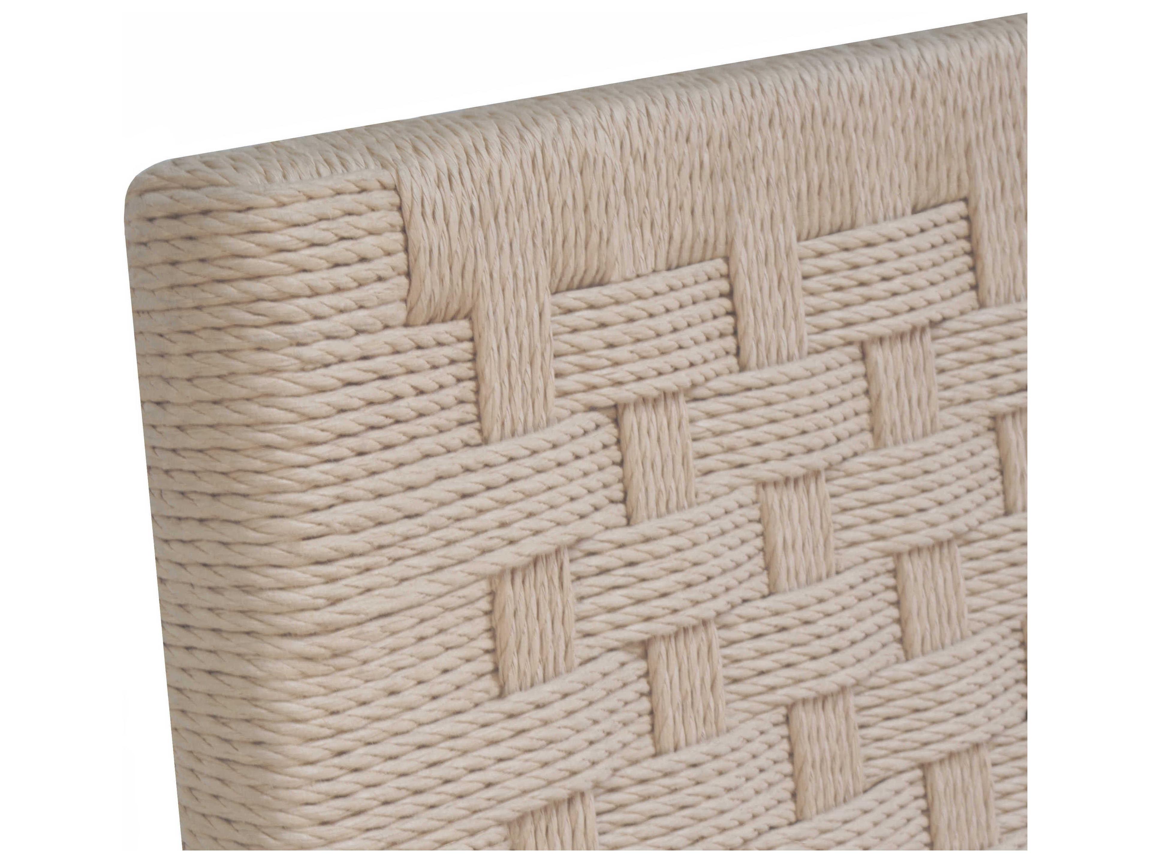 Worlds Away Natural Bar Stool