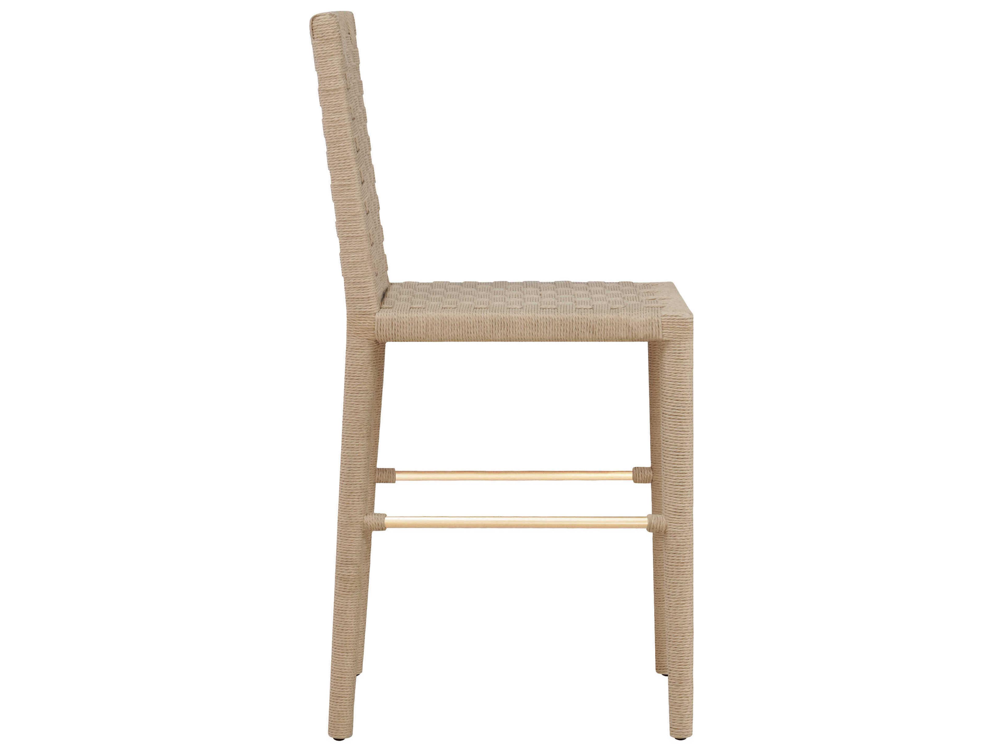 Worlds Away Natural Counter Stool