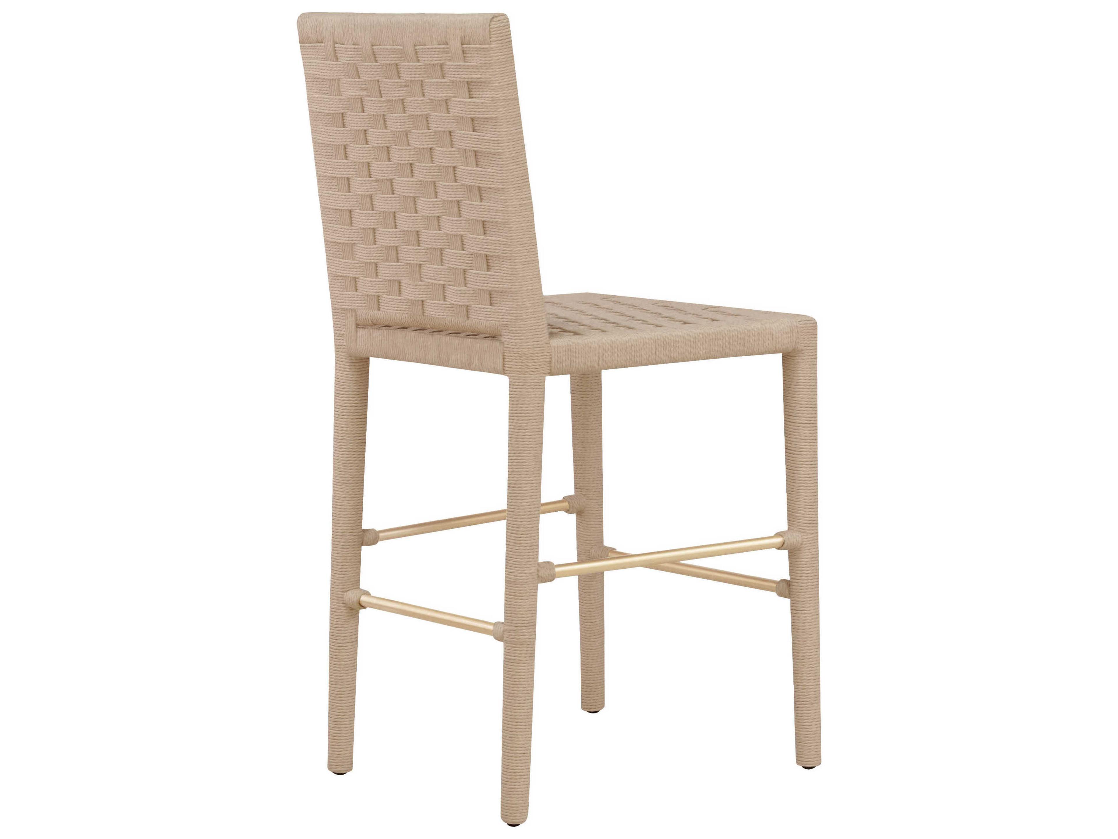 Worlds Away Natural Counter Stool