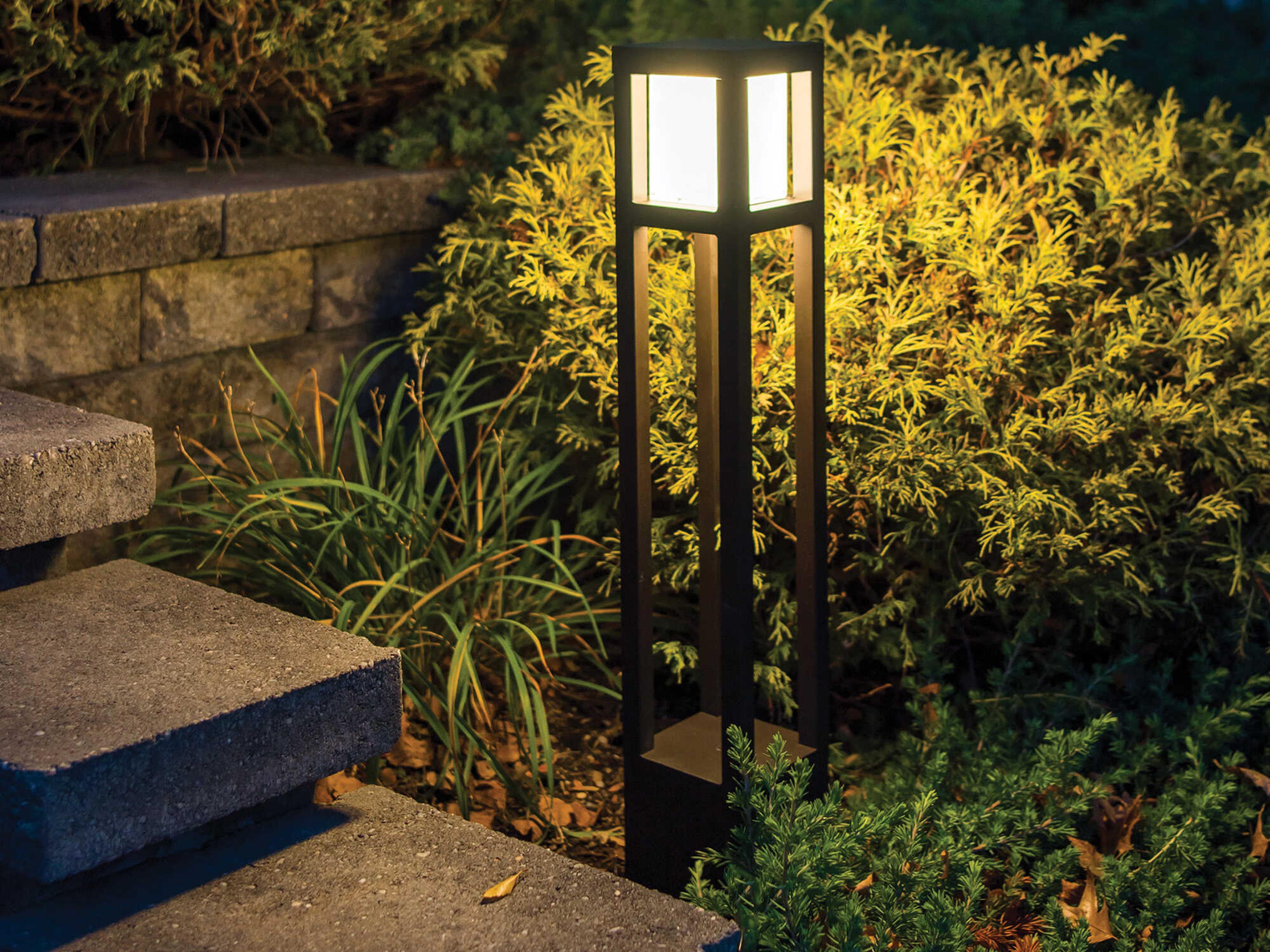 WAC Lighting Tower 1-Light Outdoor Bollard Light