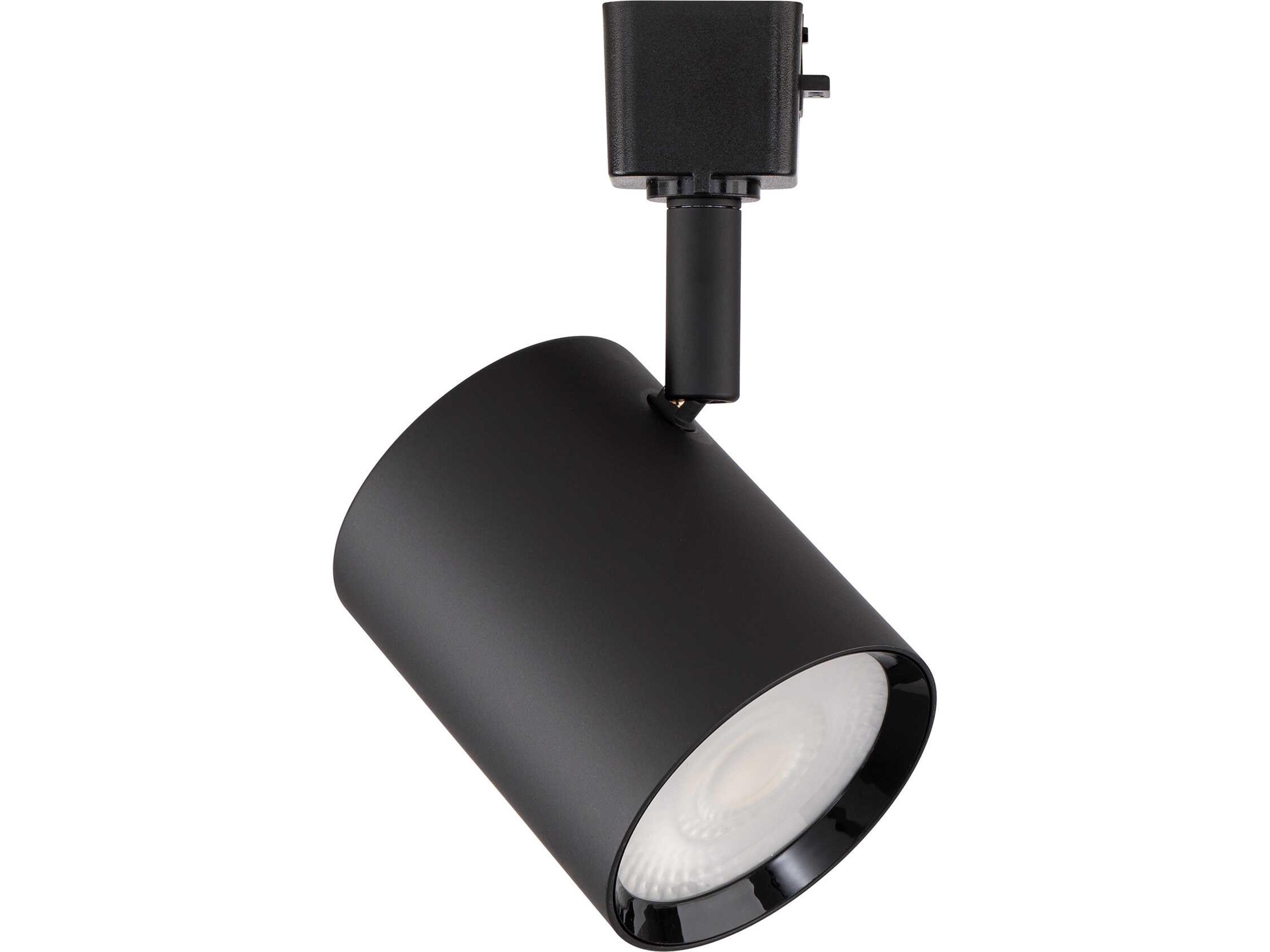 Charge 1-Light Black Cylinder Track Head