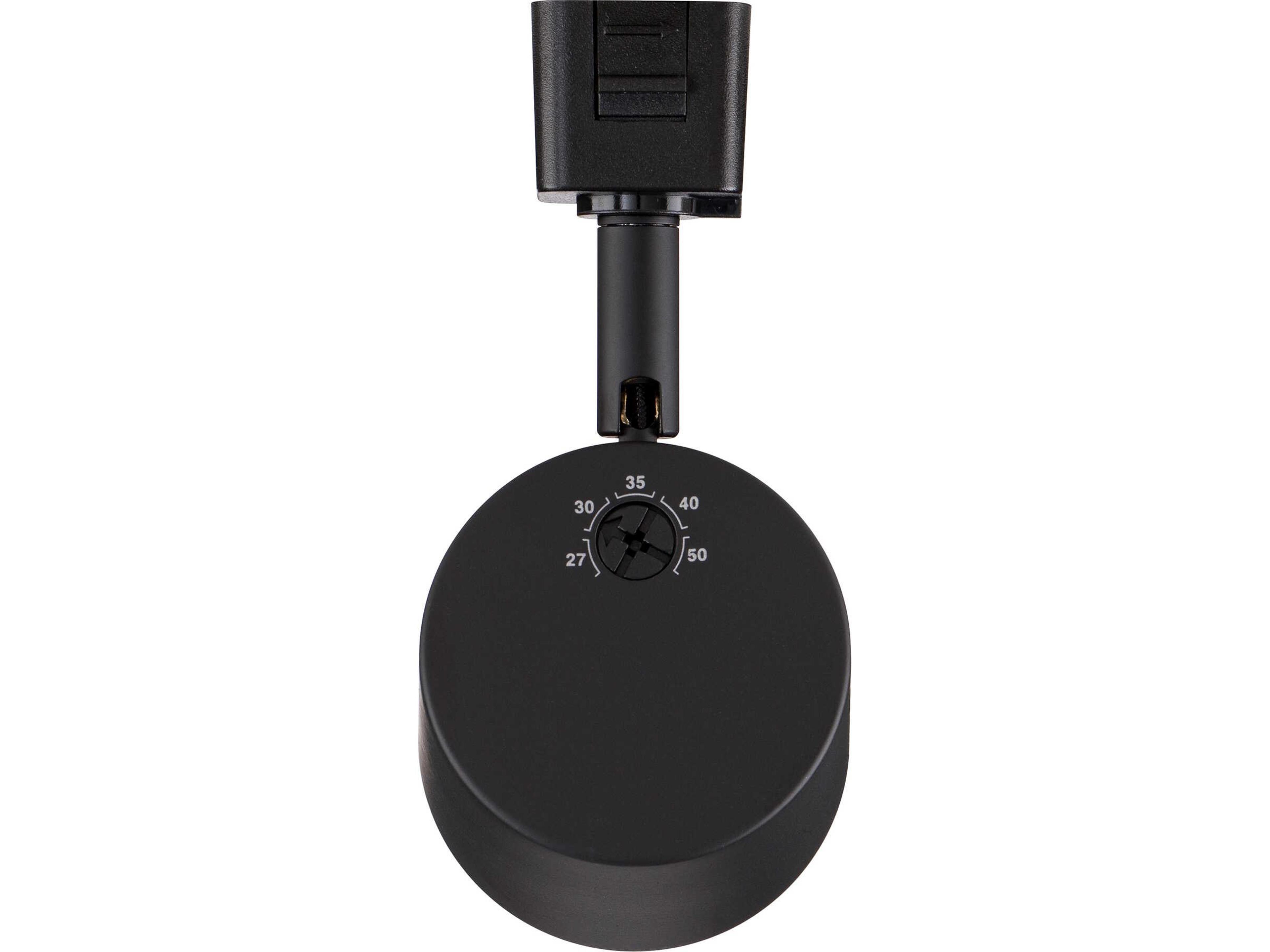 WAC Lighting Charge 1-Light Black Cylinder Track Head