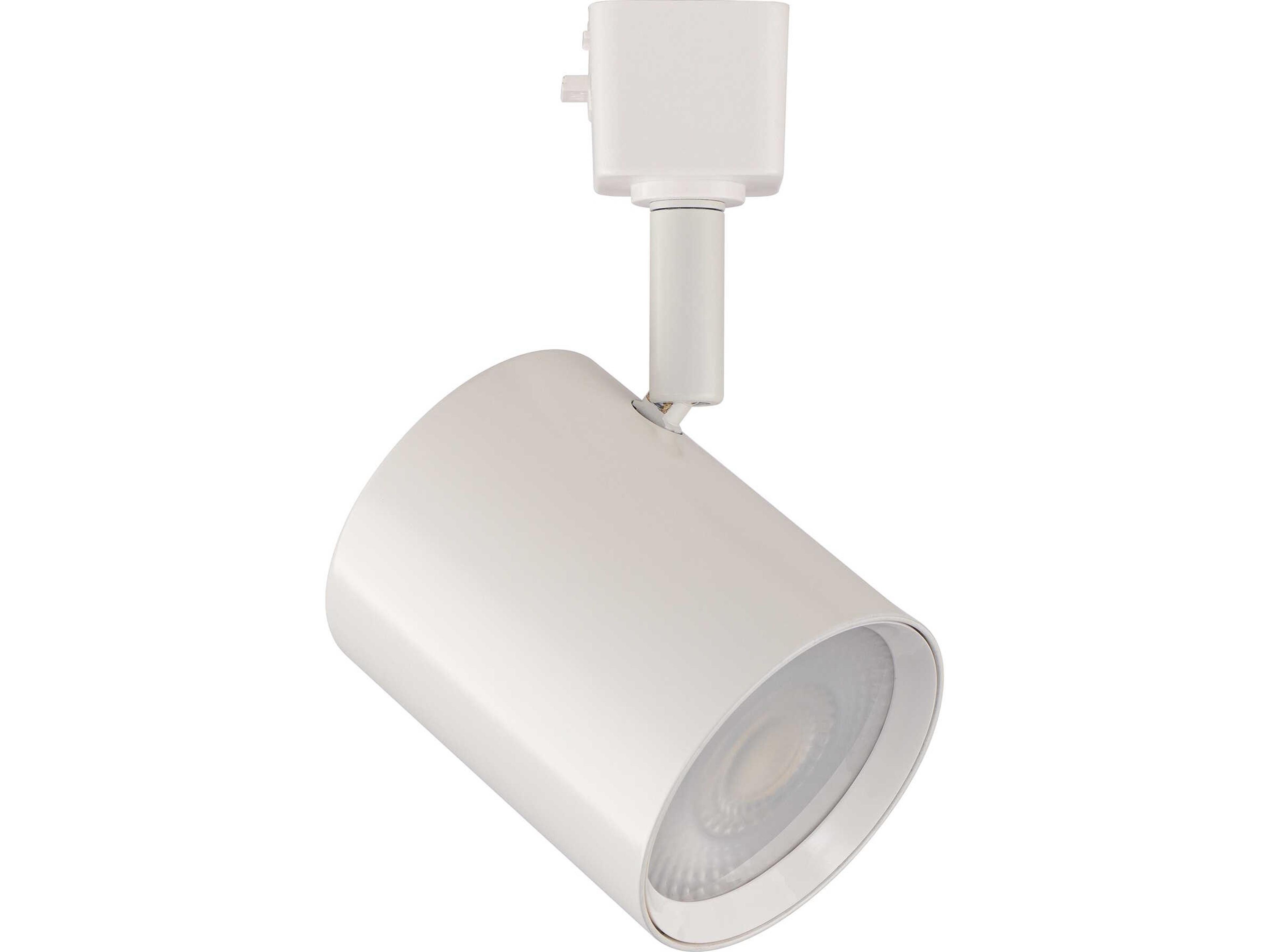 WAC Lighting Charge 1-Light White Cylinder Track Head