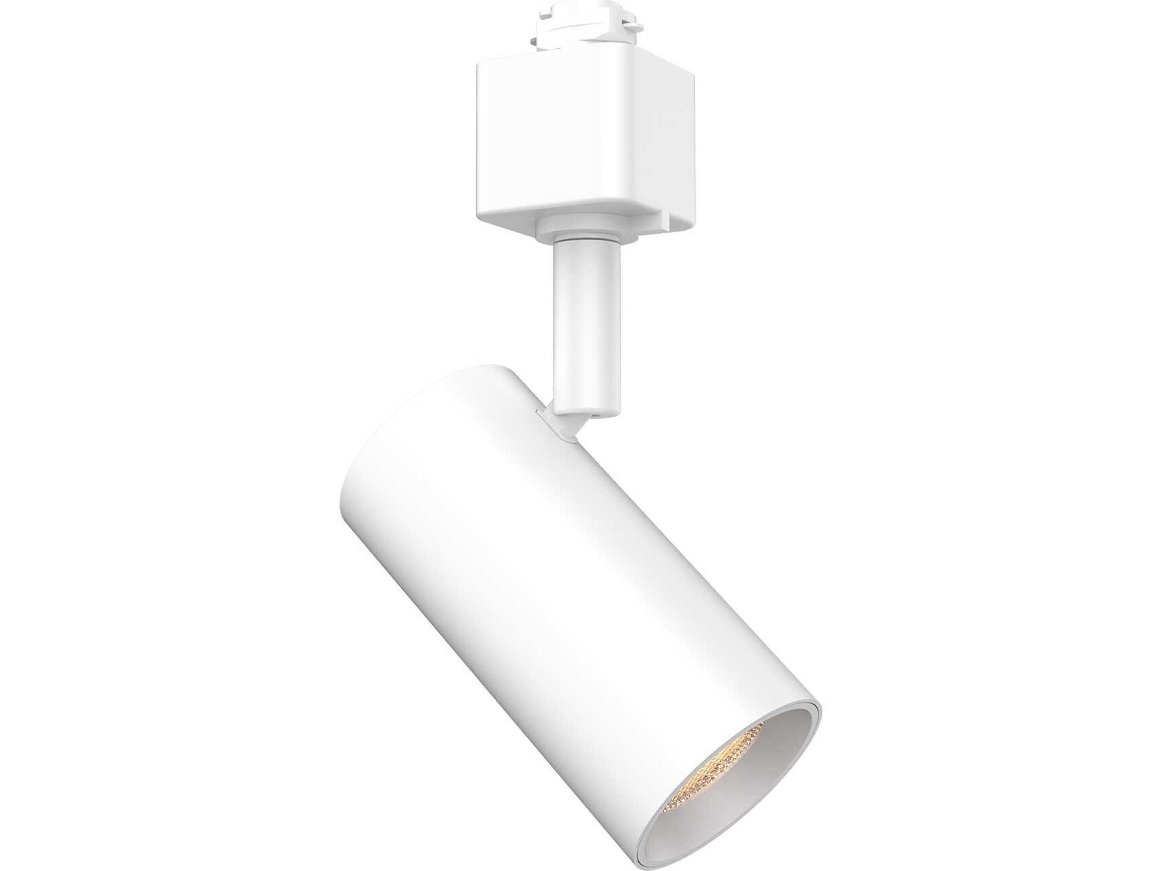 Cyn 1-Light White Cylinder Track Head