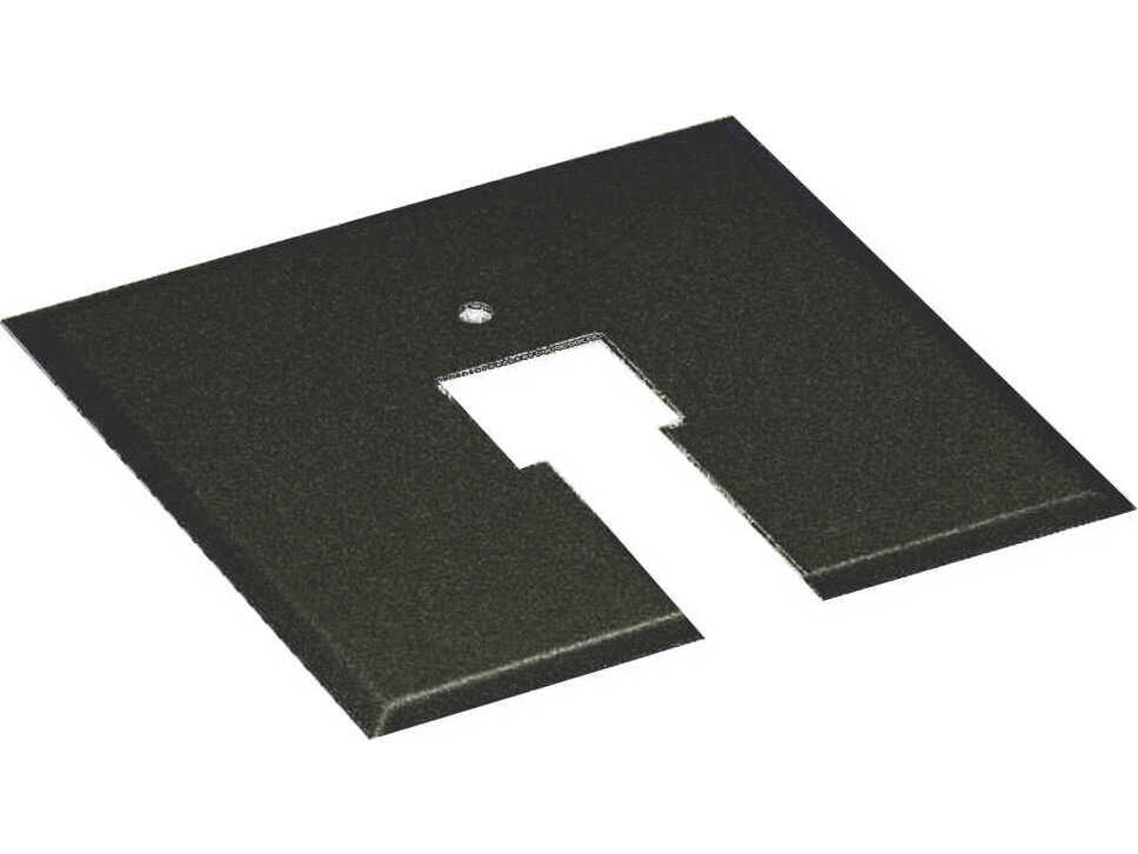 Black Canopy Plate for 4in Junction Box