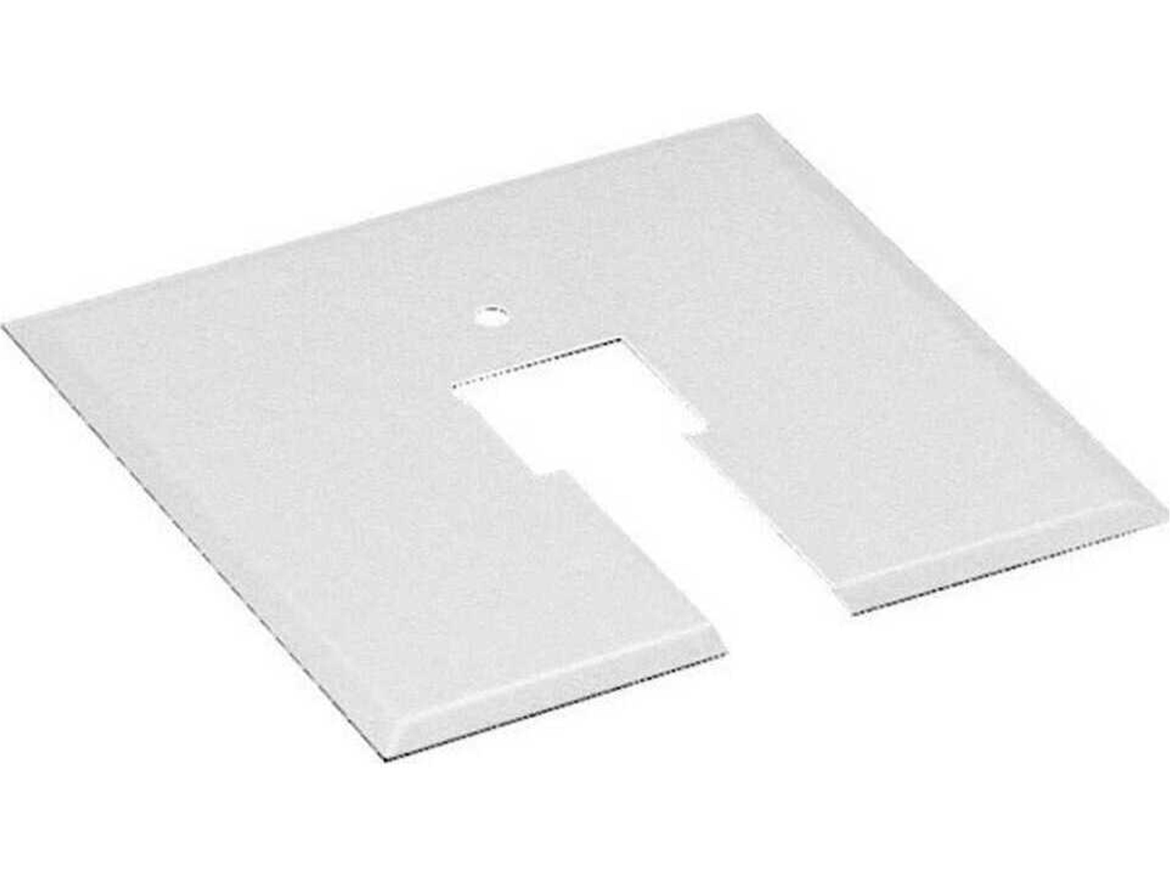 White Canopy Plate for 4in Junction Box