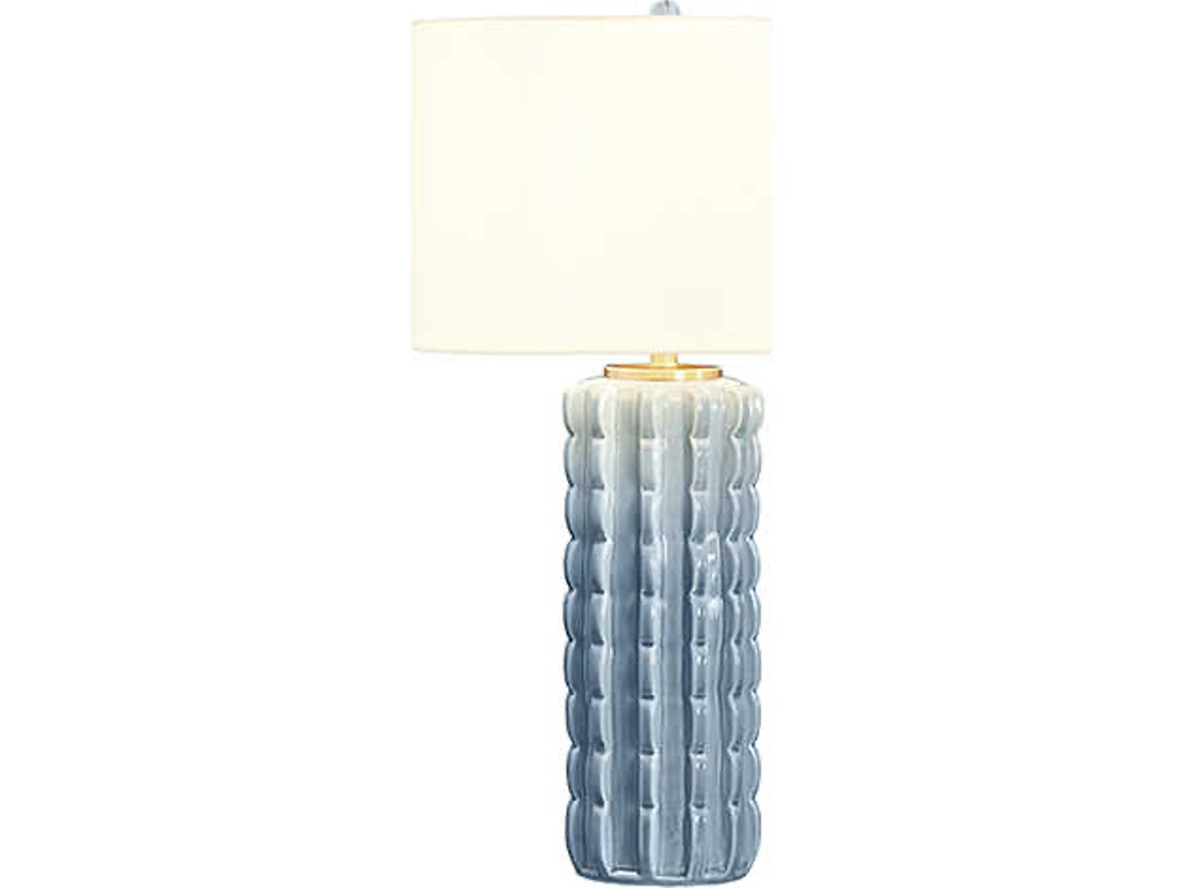 Worlds Away Cece Light Blue Buffet Lamp