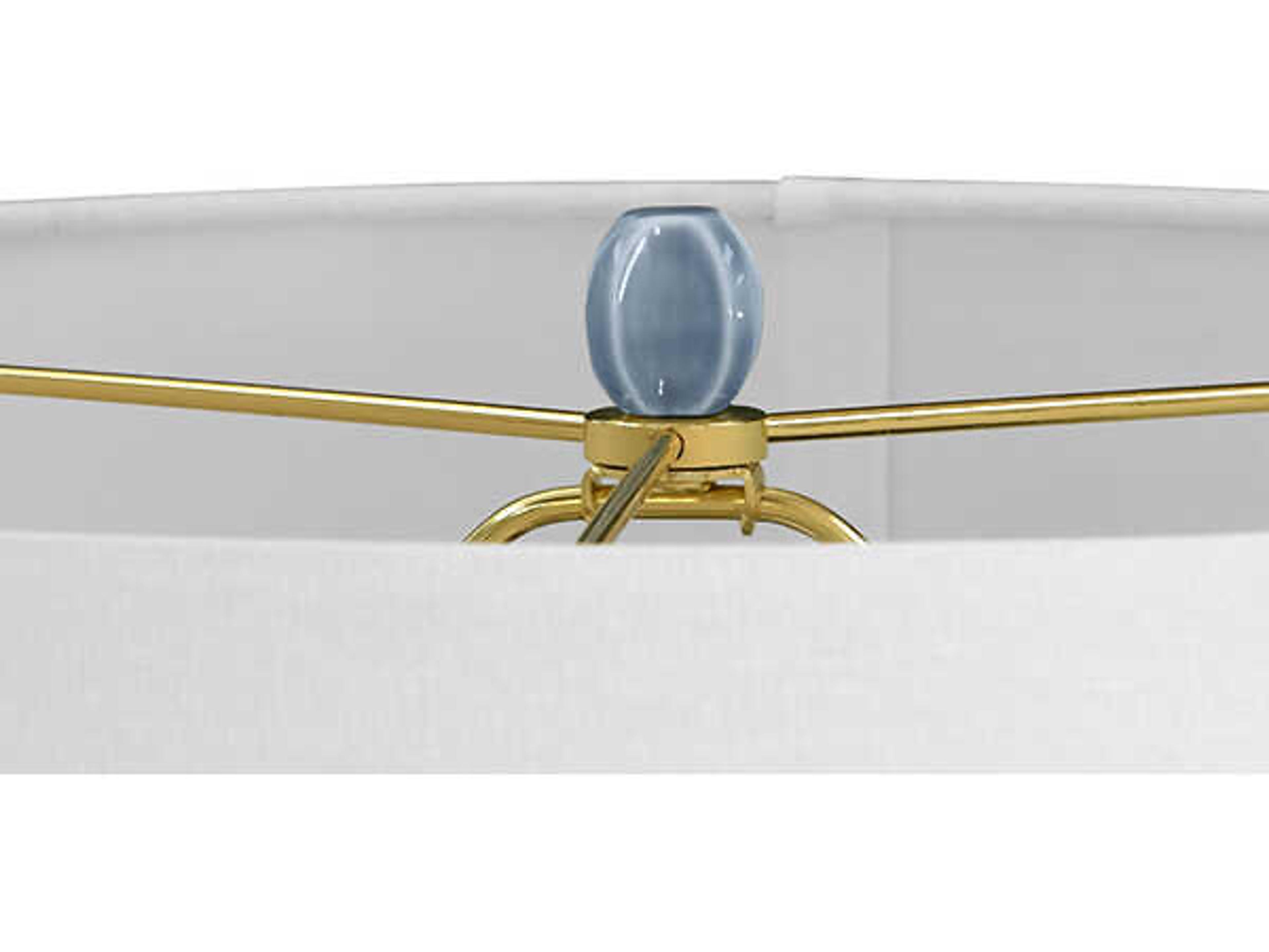 Worlds Away Cece Light Blue Buffet Lamp