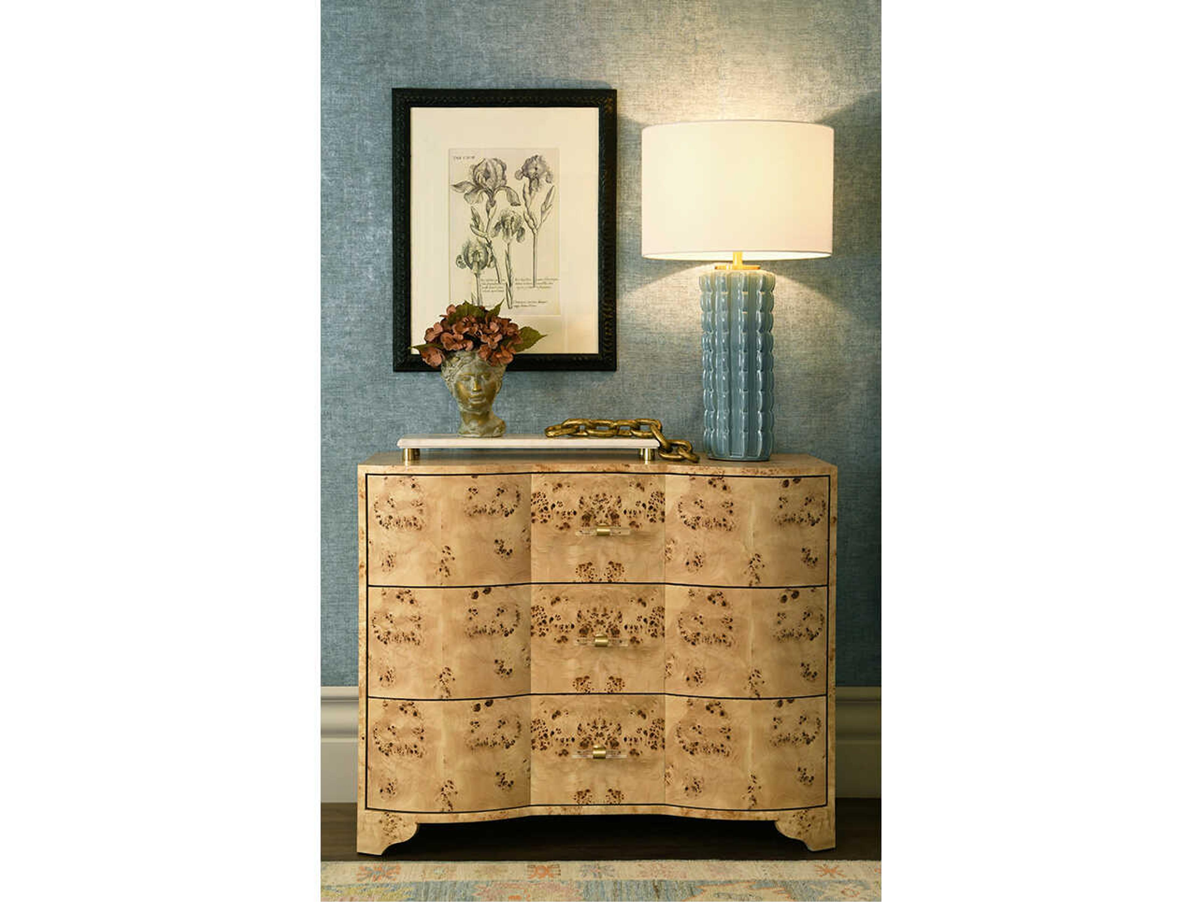 Worlds Away Cece Light Blue Buffet Lamp