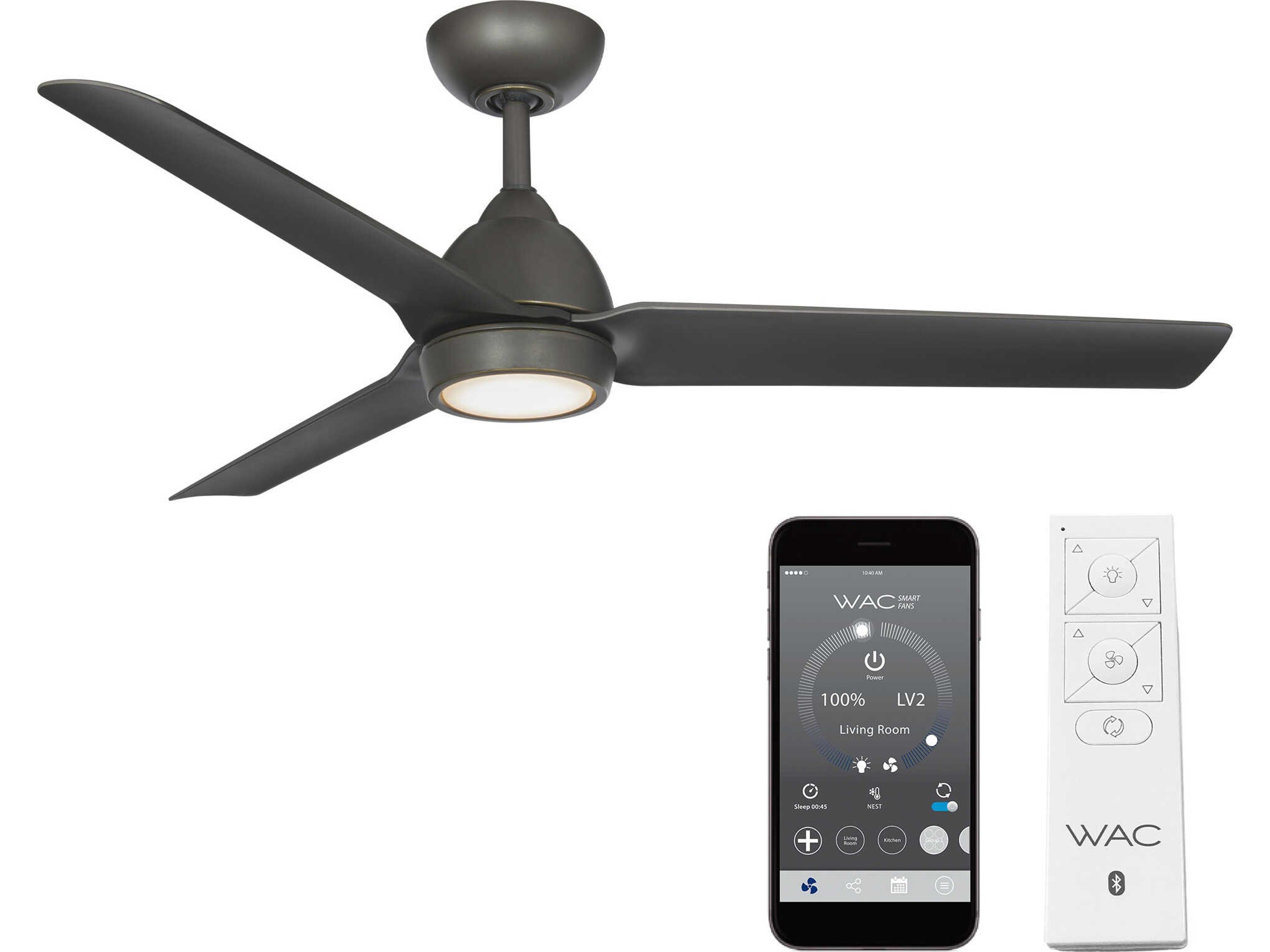 Mocha 54 Inch Smart Ceiling Fan in Oil Rubbed Bronze
