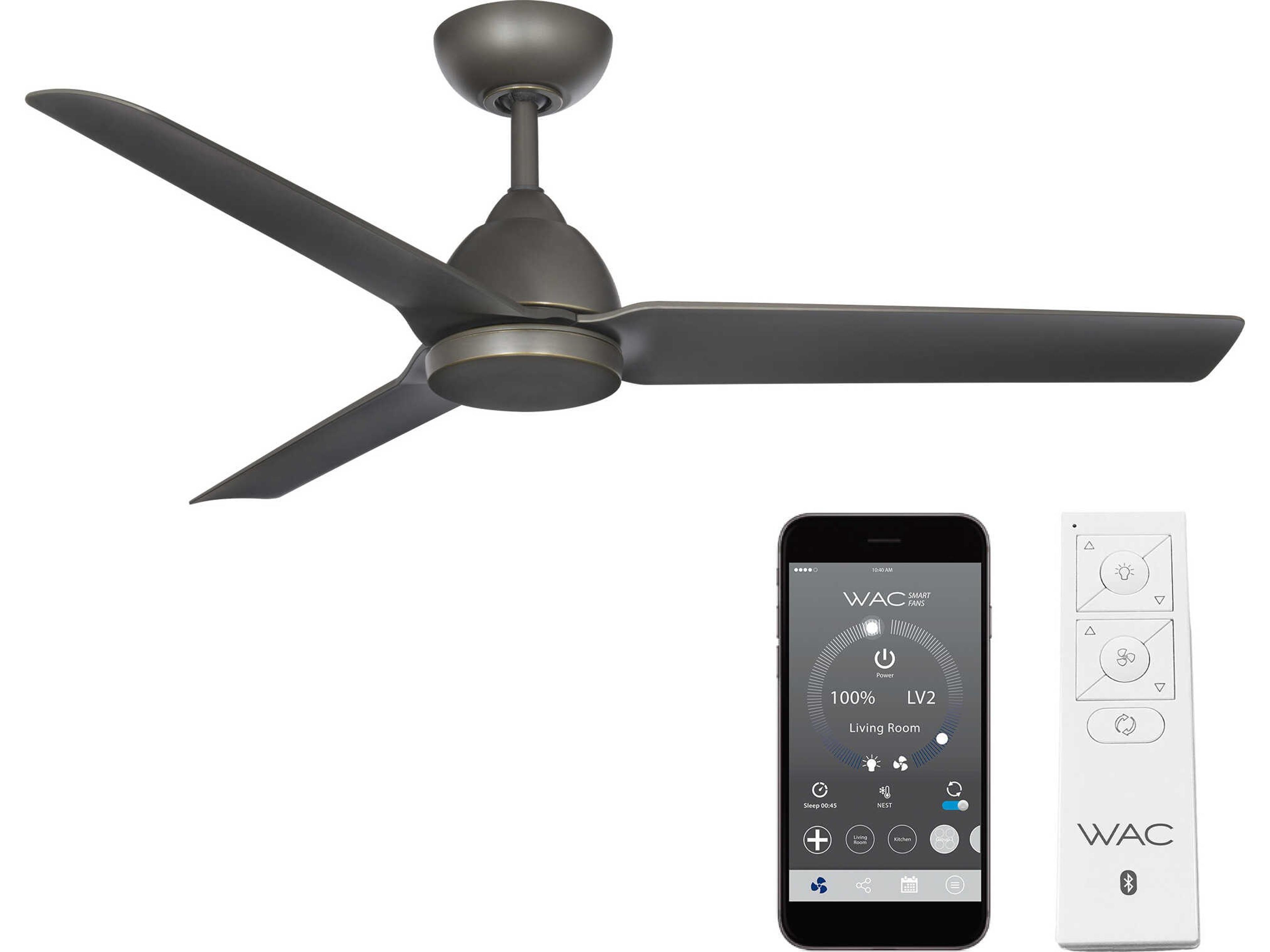 Mocha 54 Inch Smart Ceiling Fan in Oil Rubbed Bronze