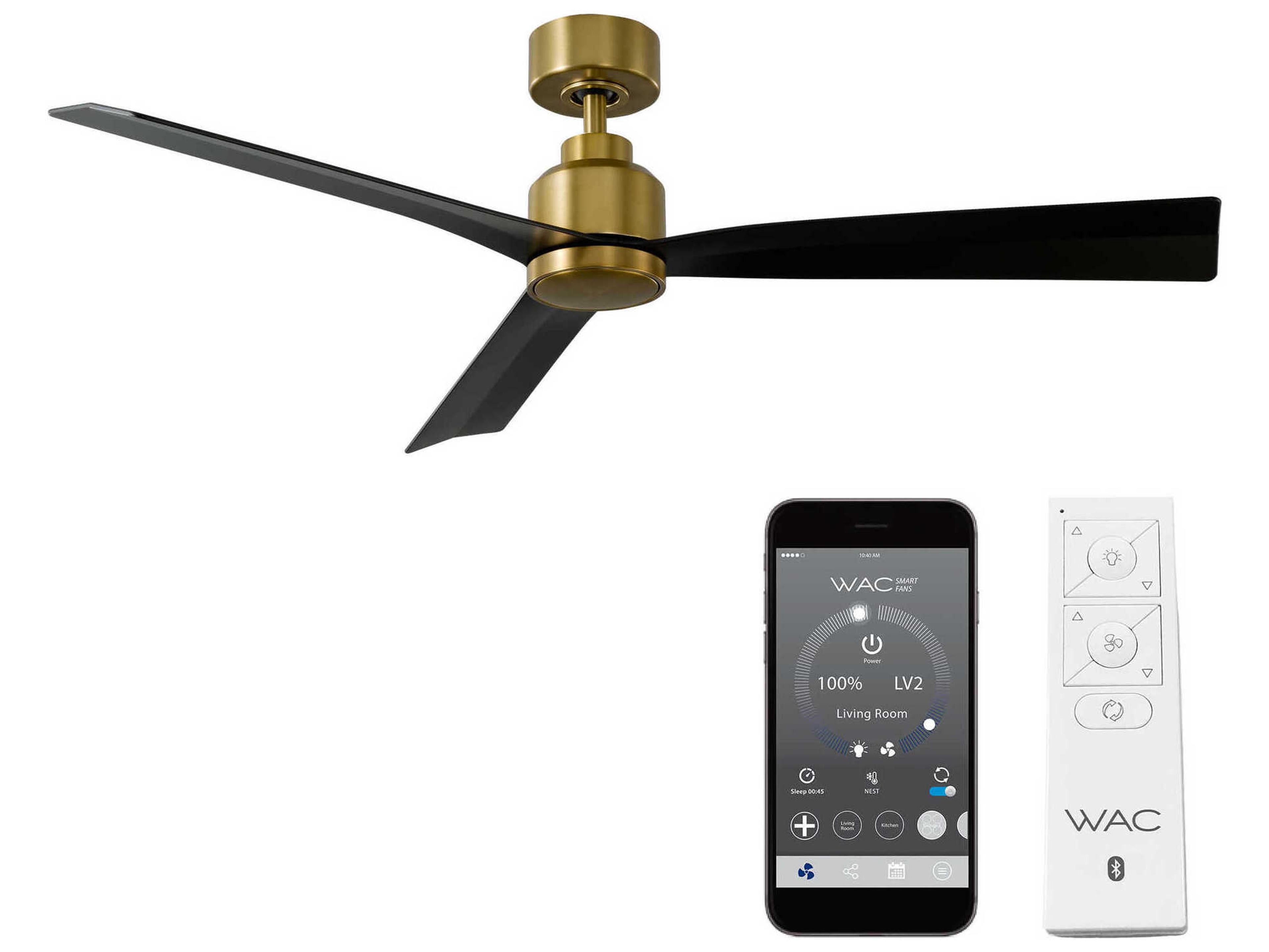 WAC Lighting Clean 52" Ceiling Fan