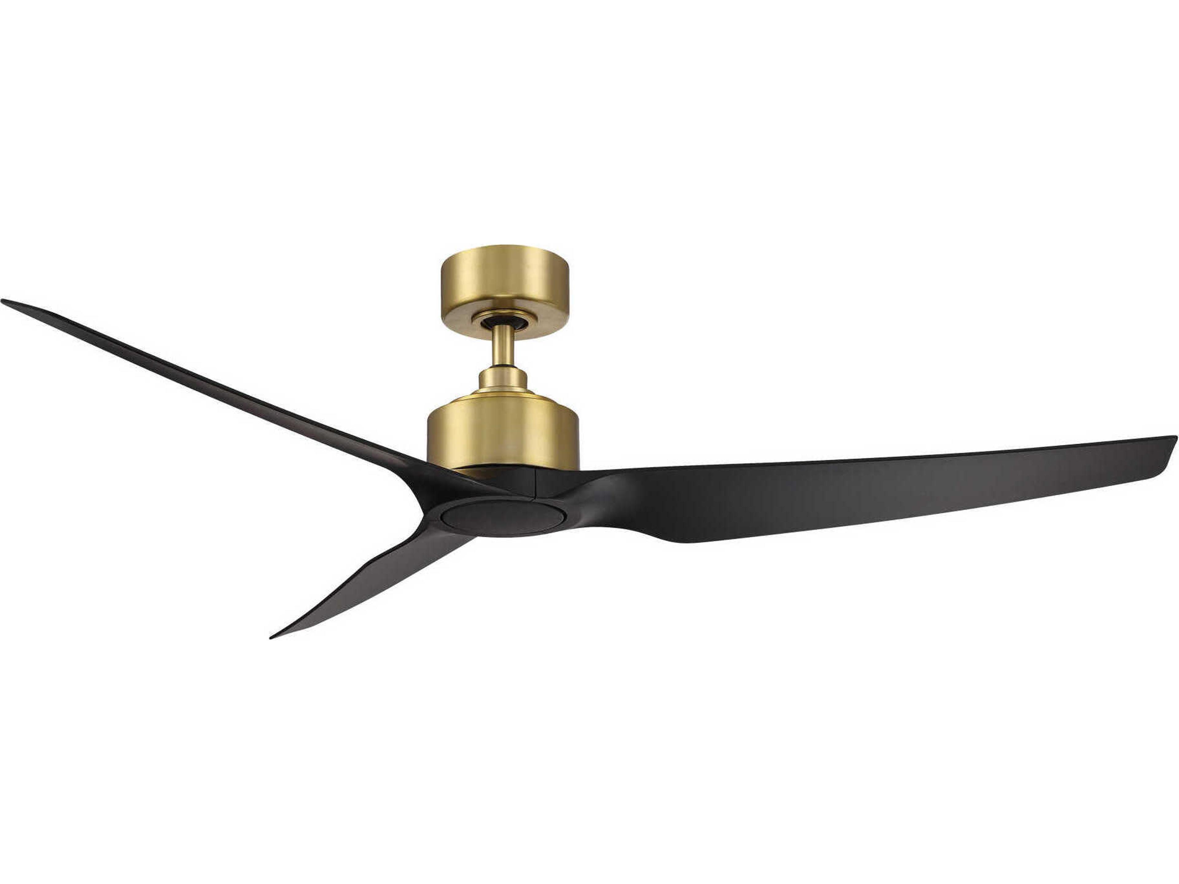 Stella 60 Inch Smart Ceiling Fan in Soft Brass and Matte Black