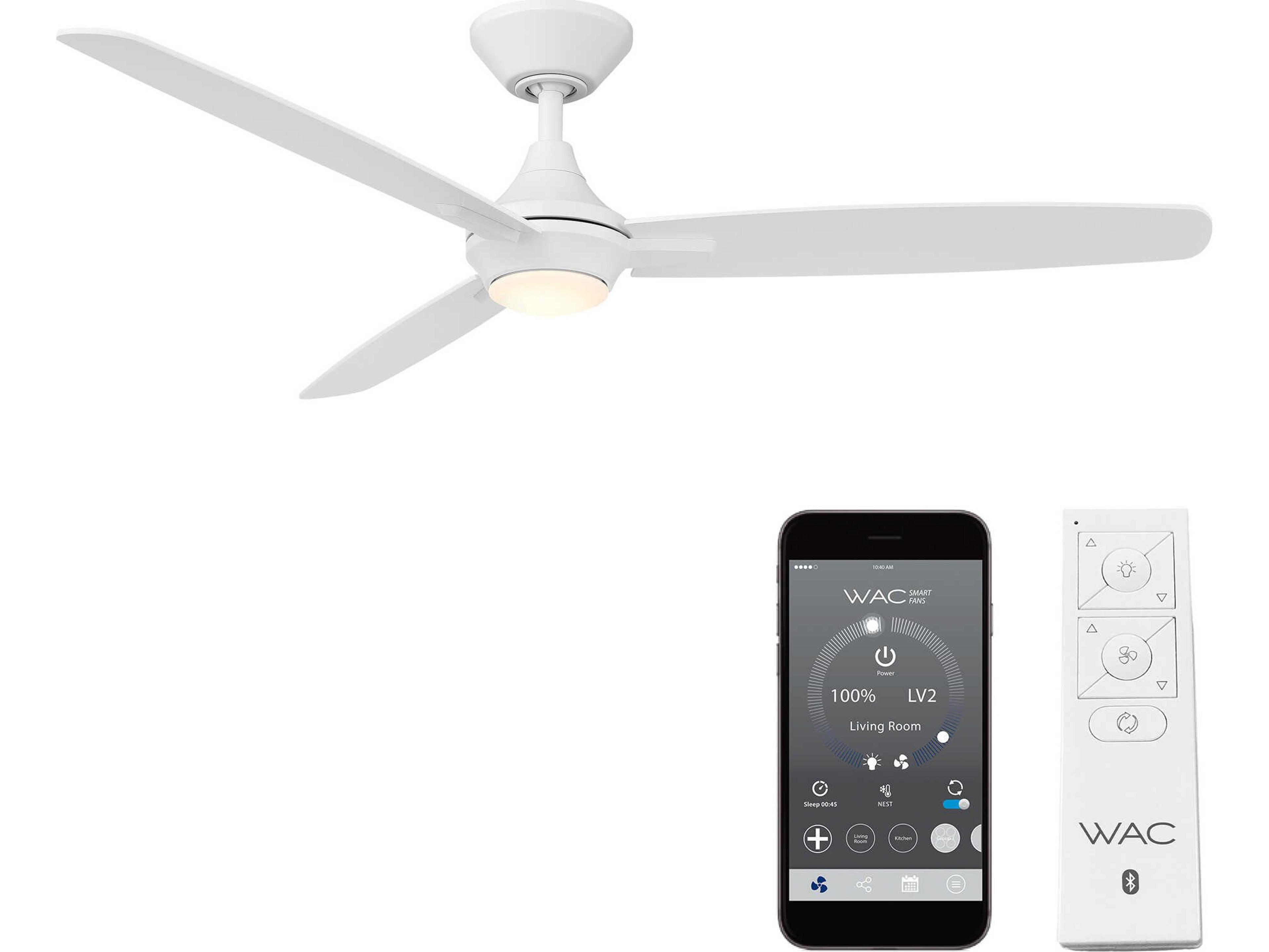 Blitzen Smart Ceiling Fan 54 Inch LED Indoor Outdoor