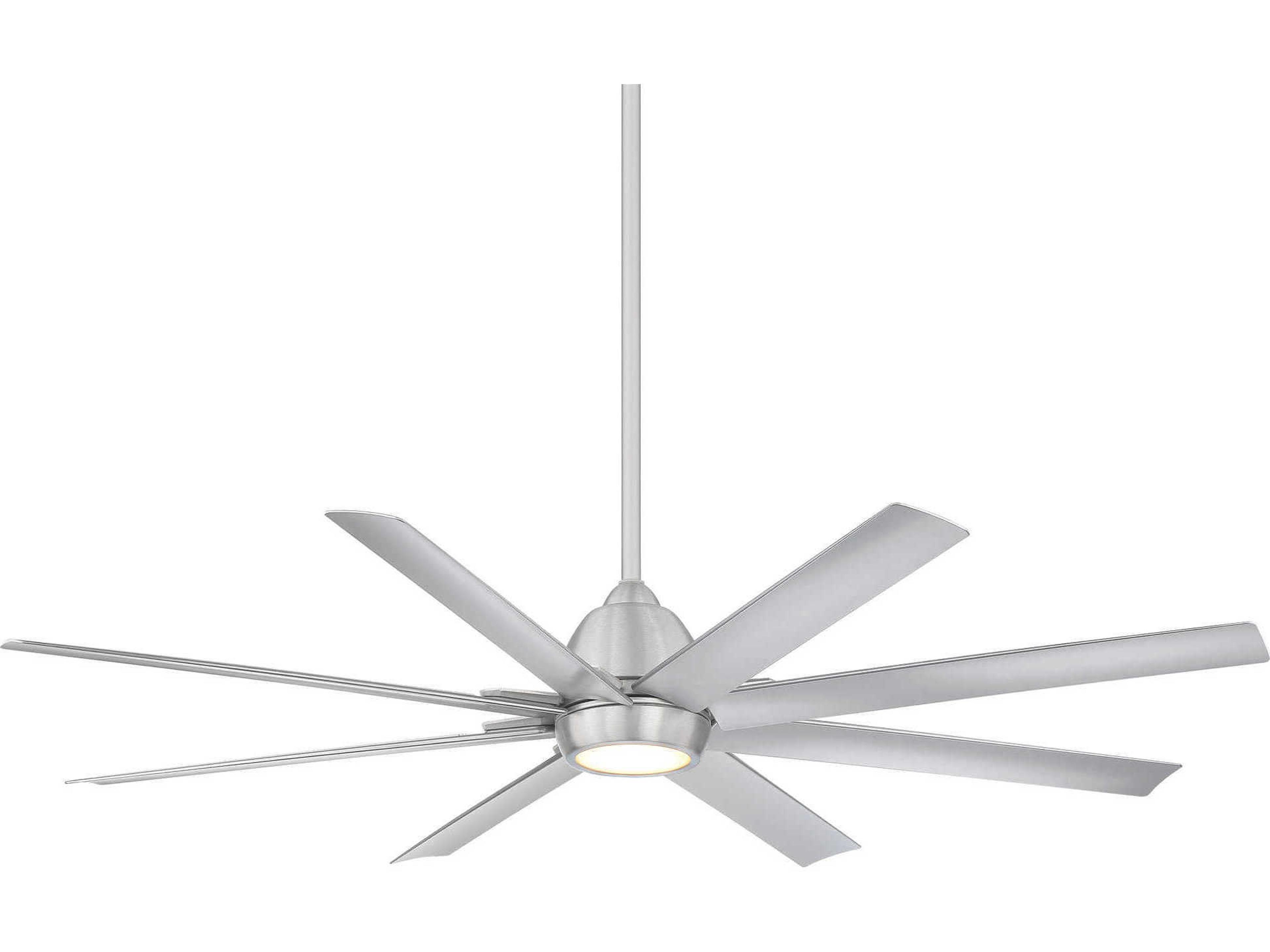 Mocha XL 66 Inch Smart LED Ceiling Fan in Brushed Aluminum