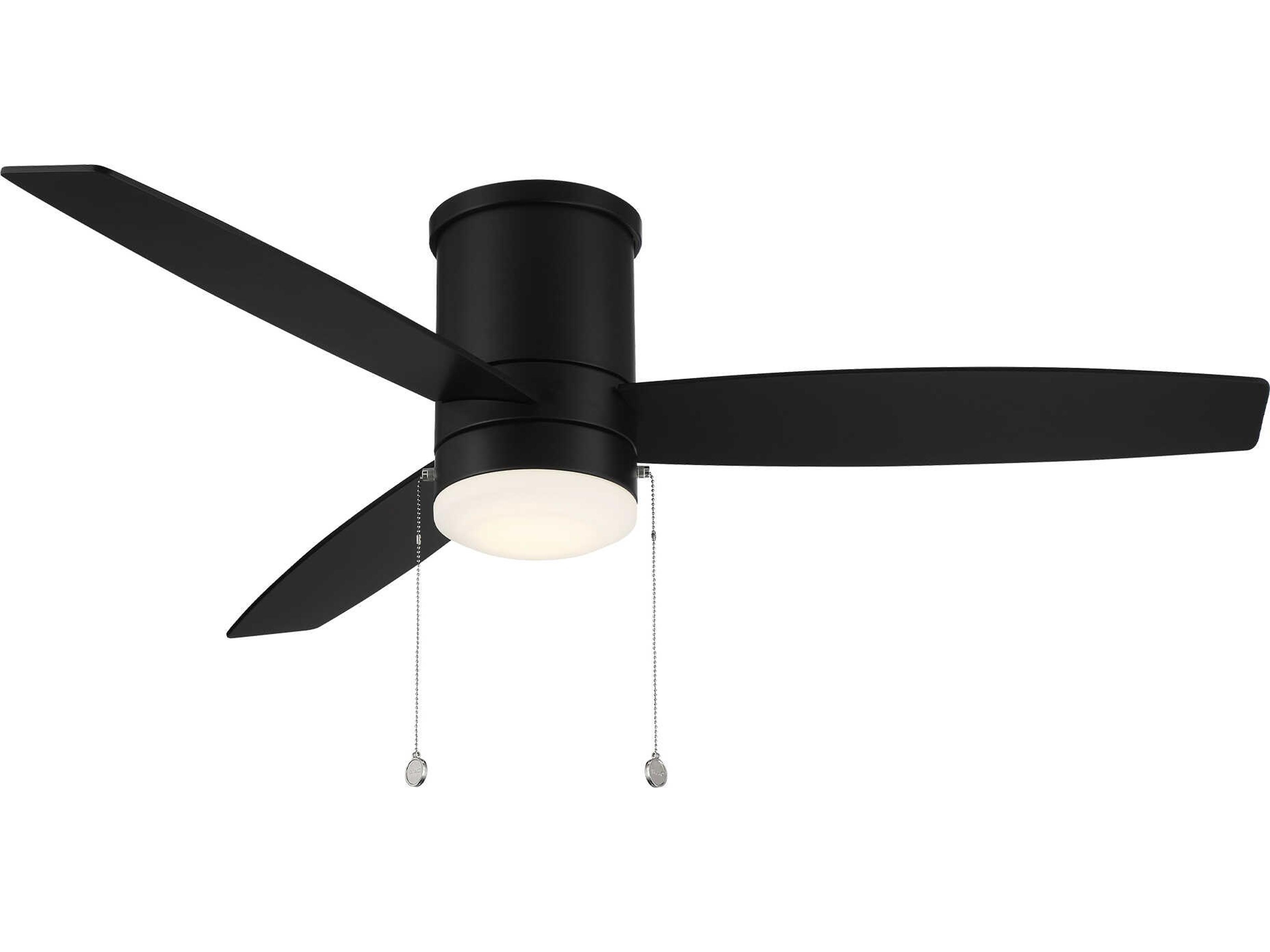 Atlantis 52 Inch LED Ceiling Fan Modern Matte Black