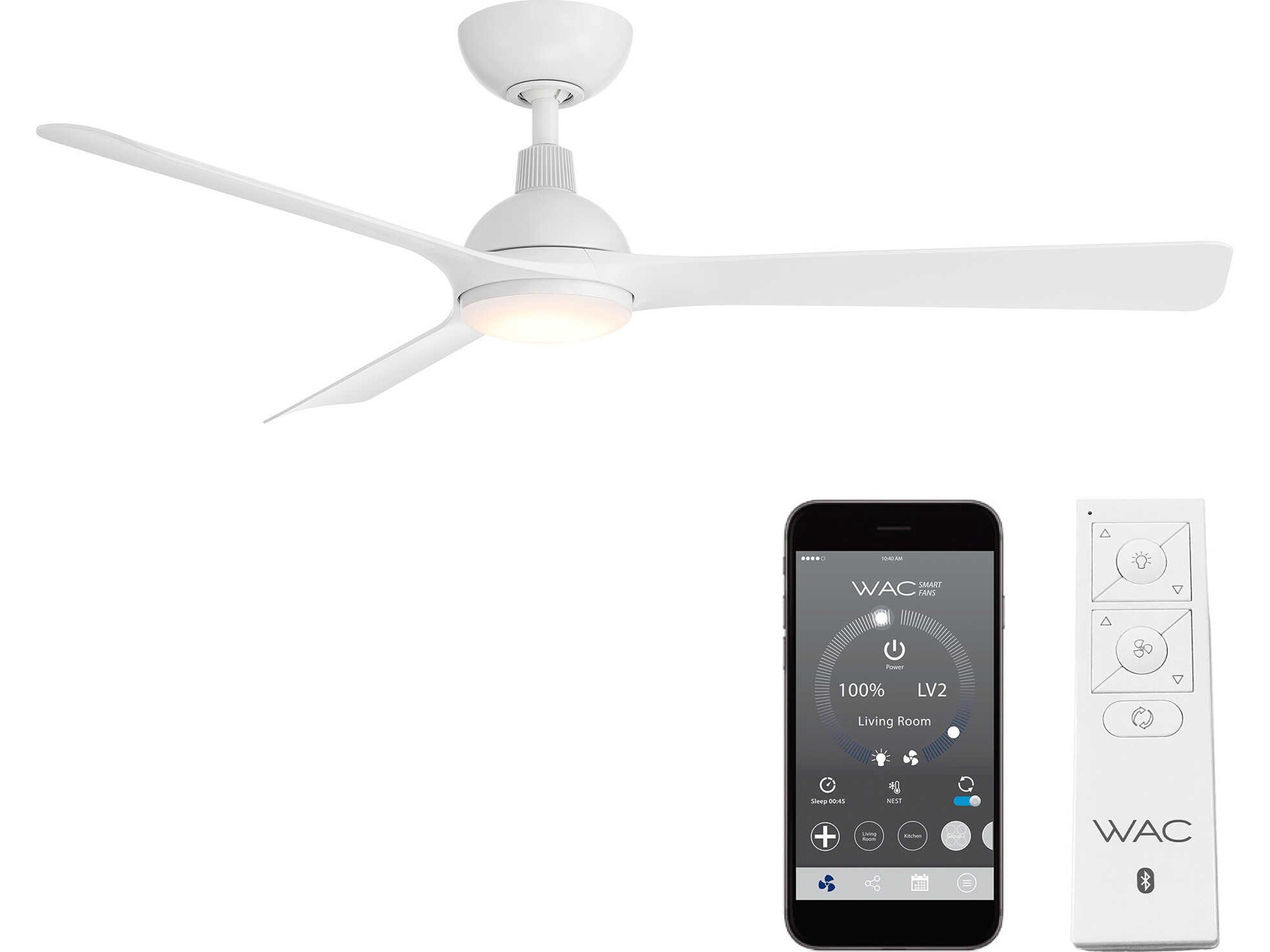 Gage 52 Inch Ceiling Fan with Integrated LED Light and Remote