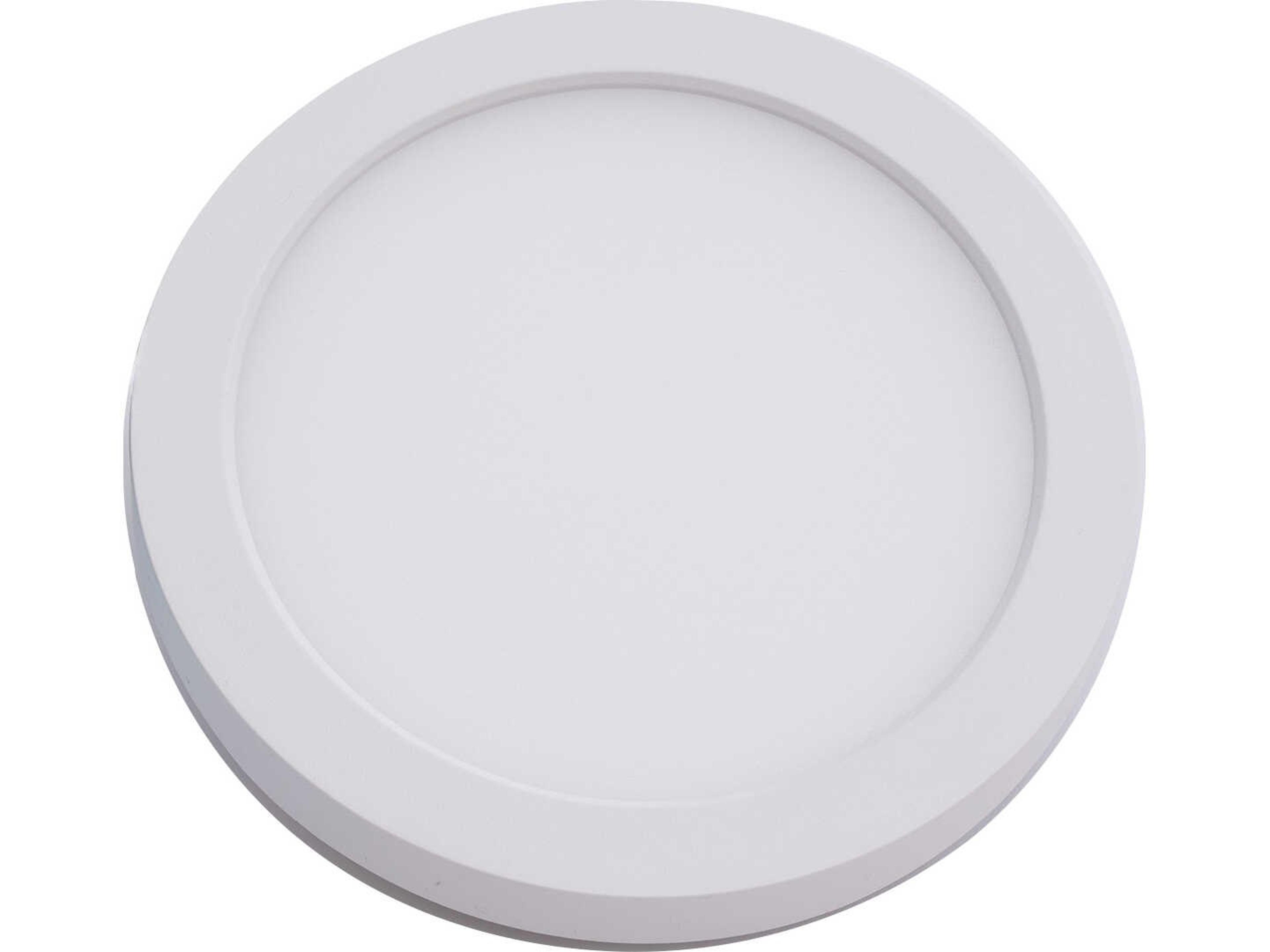 WAC Lighting Round 1-Light White LED Flush Mount