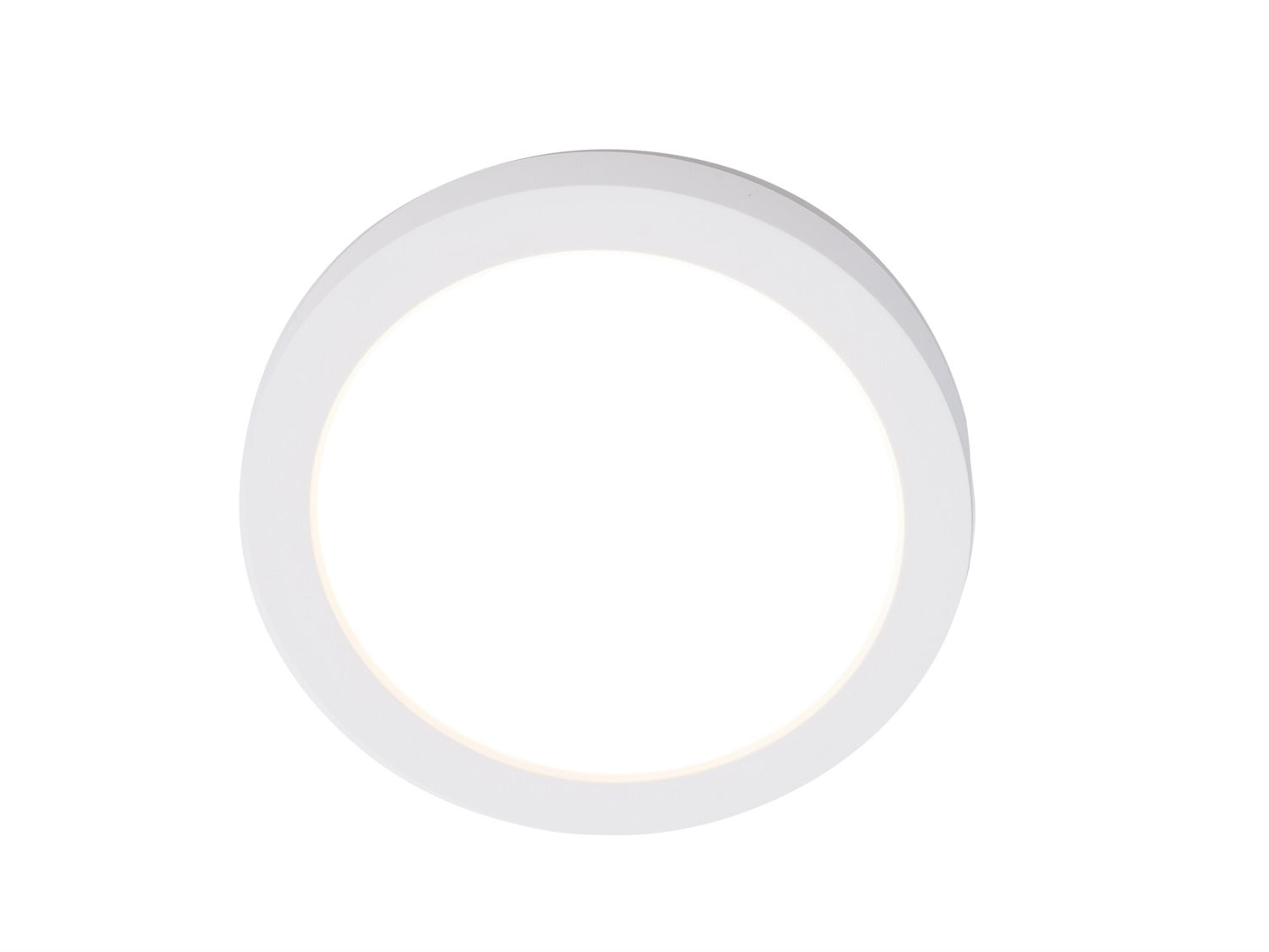 WAC Lighting Round 1-Light White LED Flush Mount