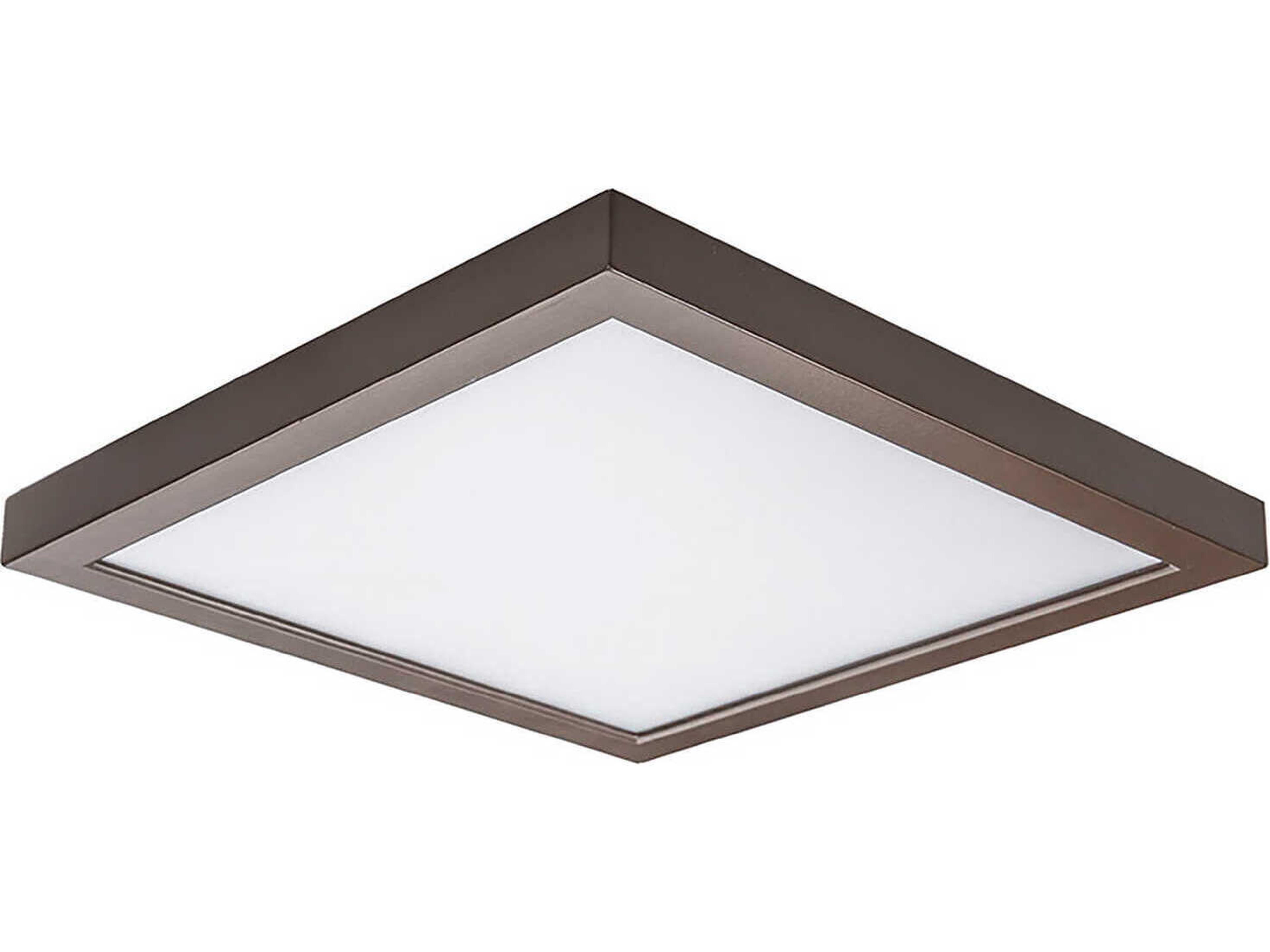 Square 5-Inch LED Flush Mount Modern Outdoor Light