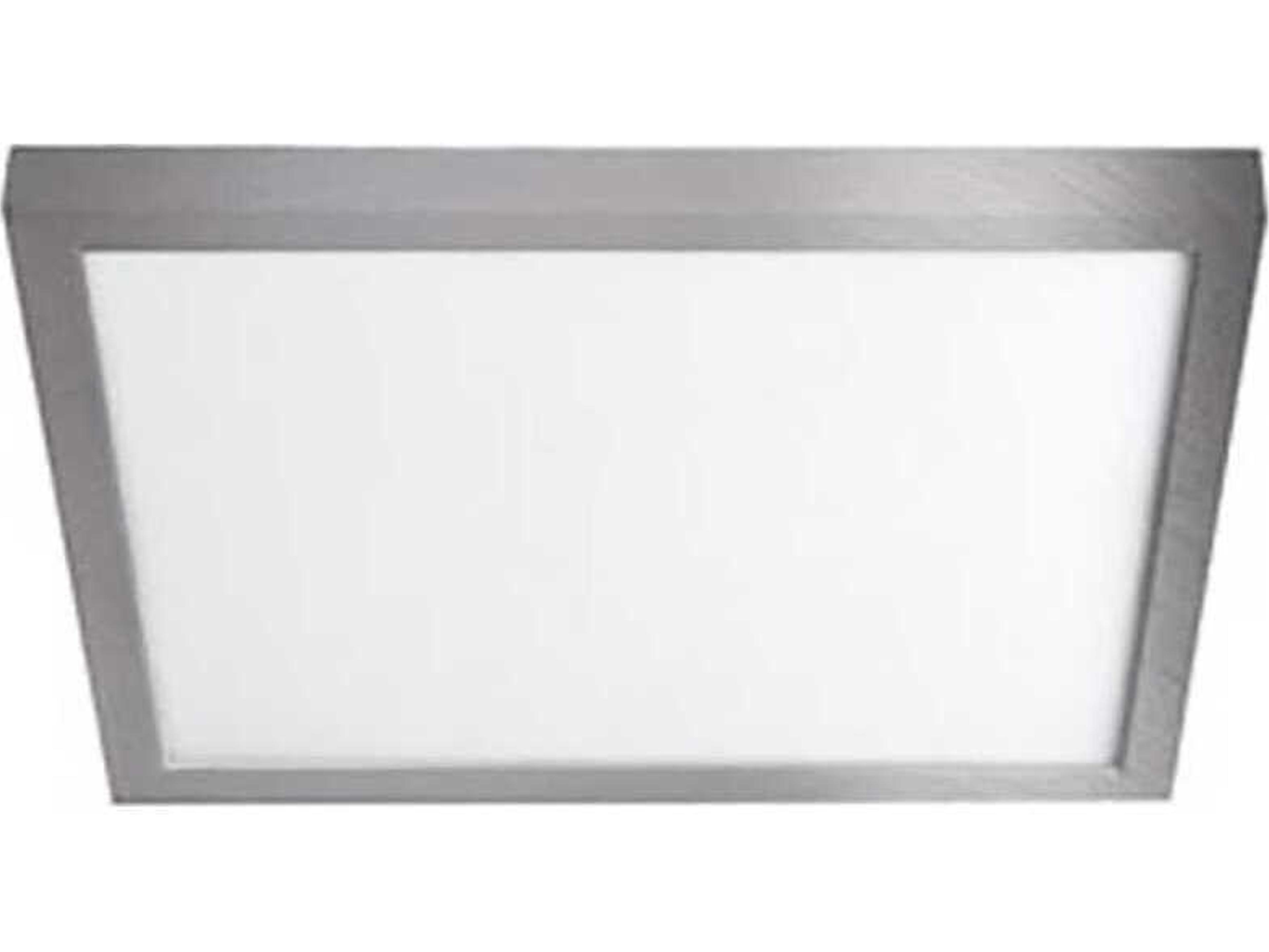 Square LED Flush Mount 7 Inch Brushed Nickel