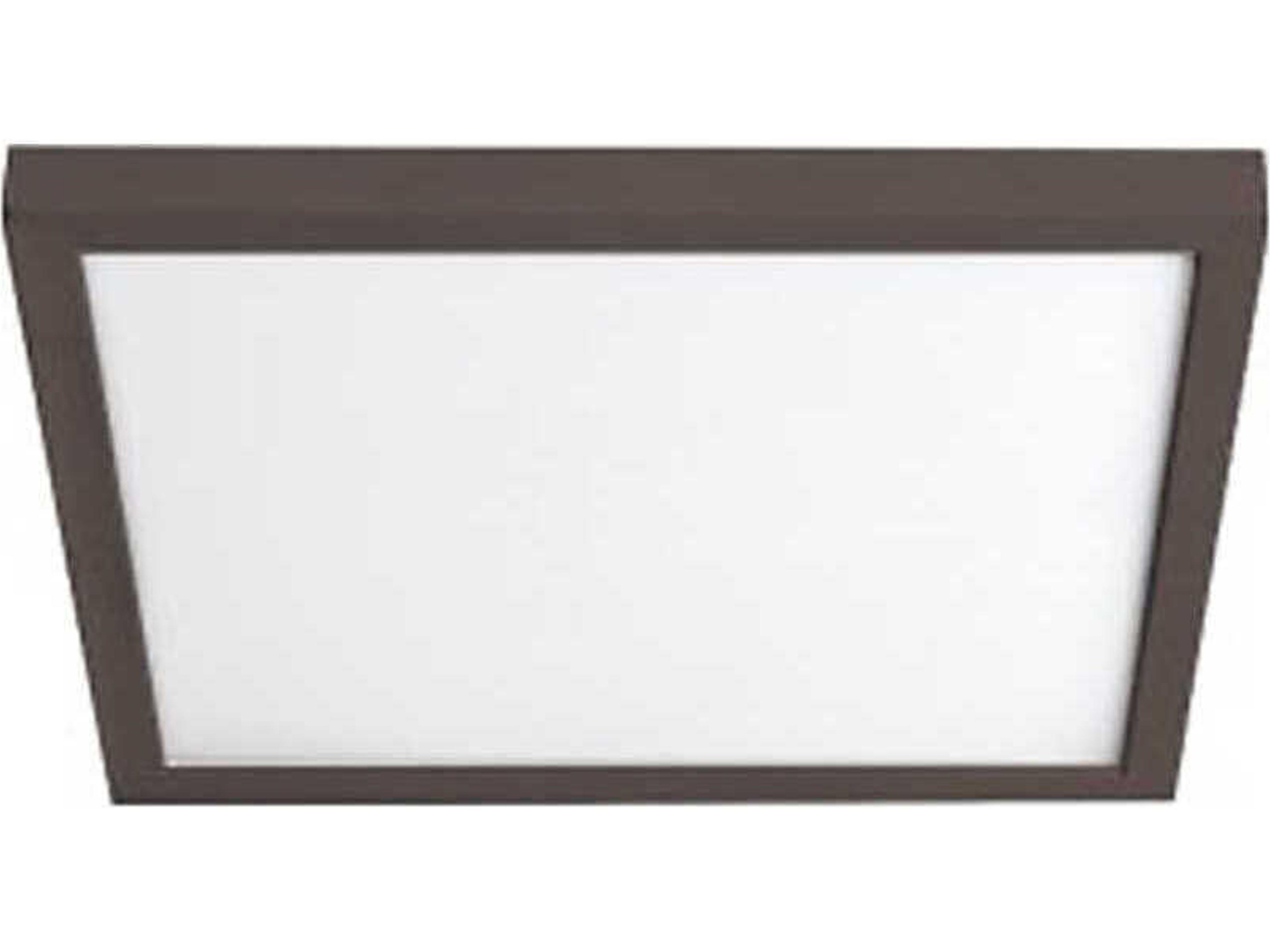 Square LED Flush Mount Ultra Slim Bronze