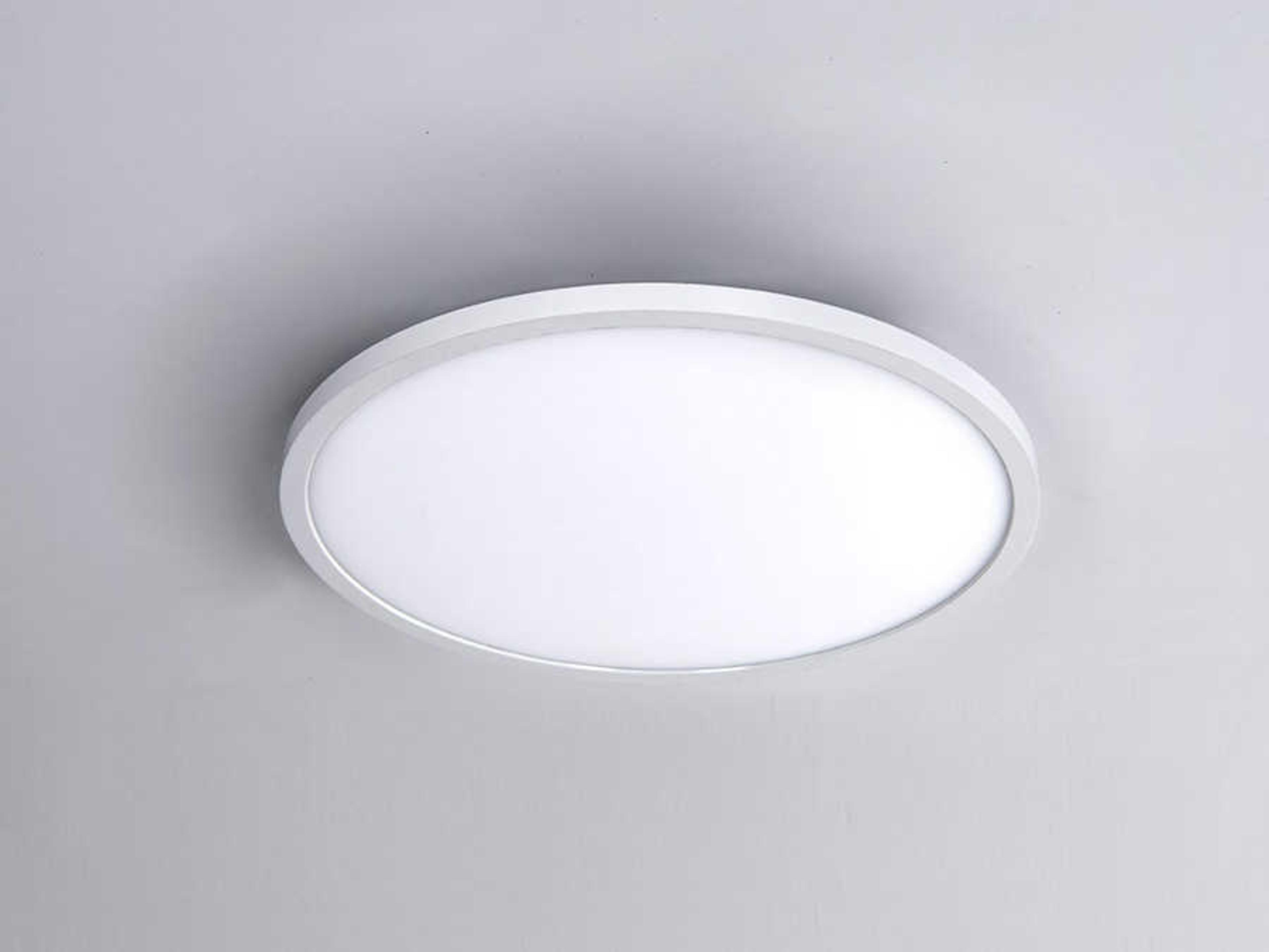 WAC Lighting Round 1-Light White LED Flush Mount