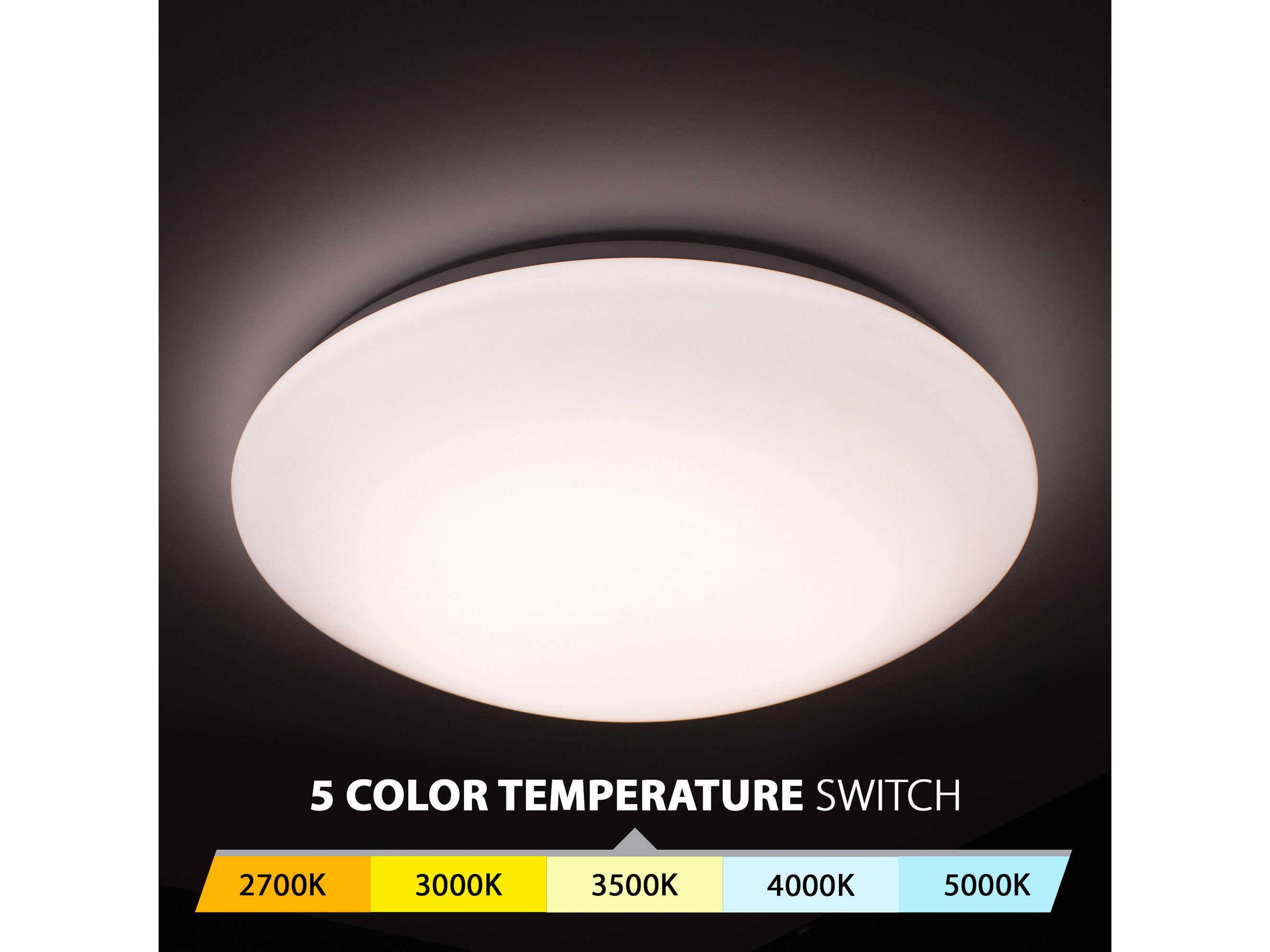 WAC Lighting Glo 1-Light White LED Bowl Flush Mount