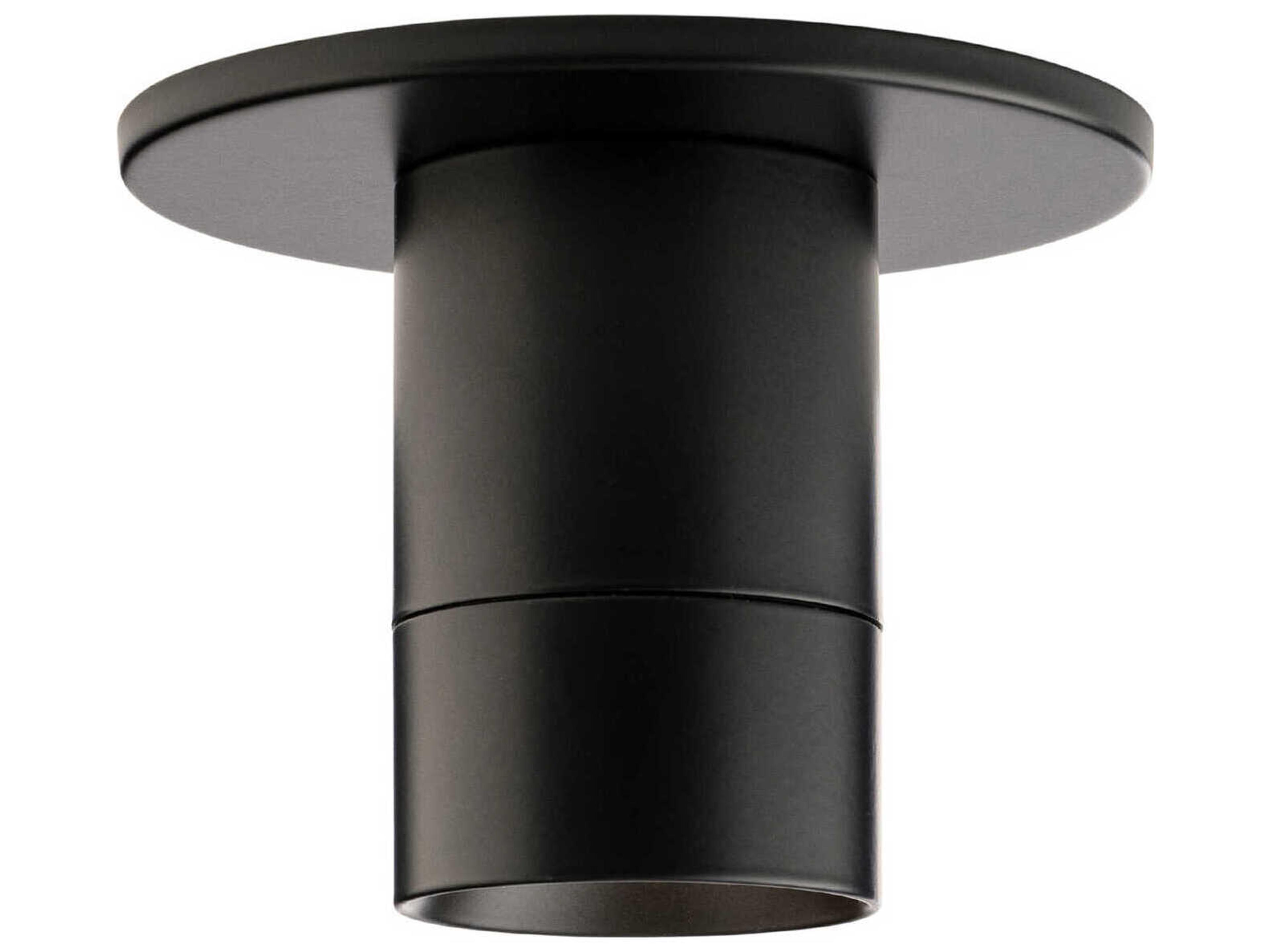 WAC Lighting Twist-N-Lite 1-Light Black Flush Mount