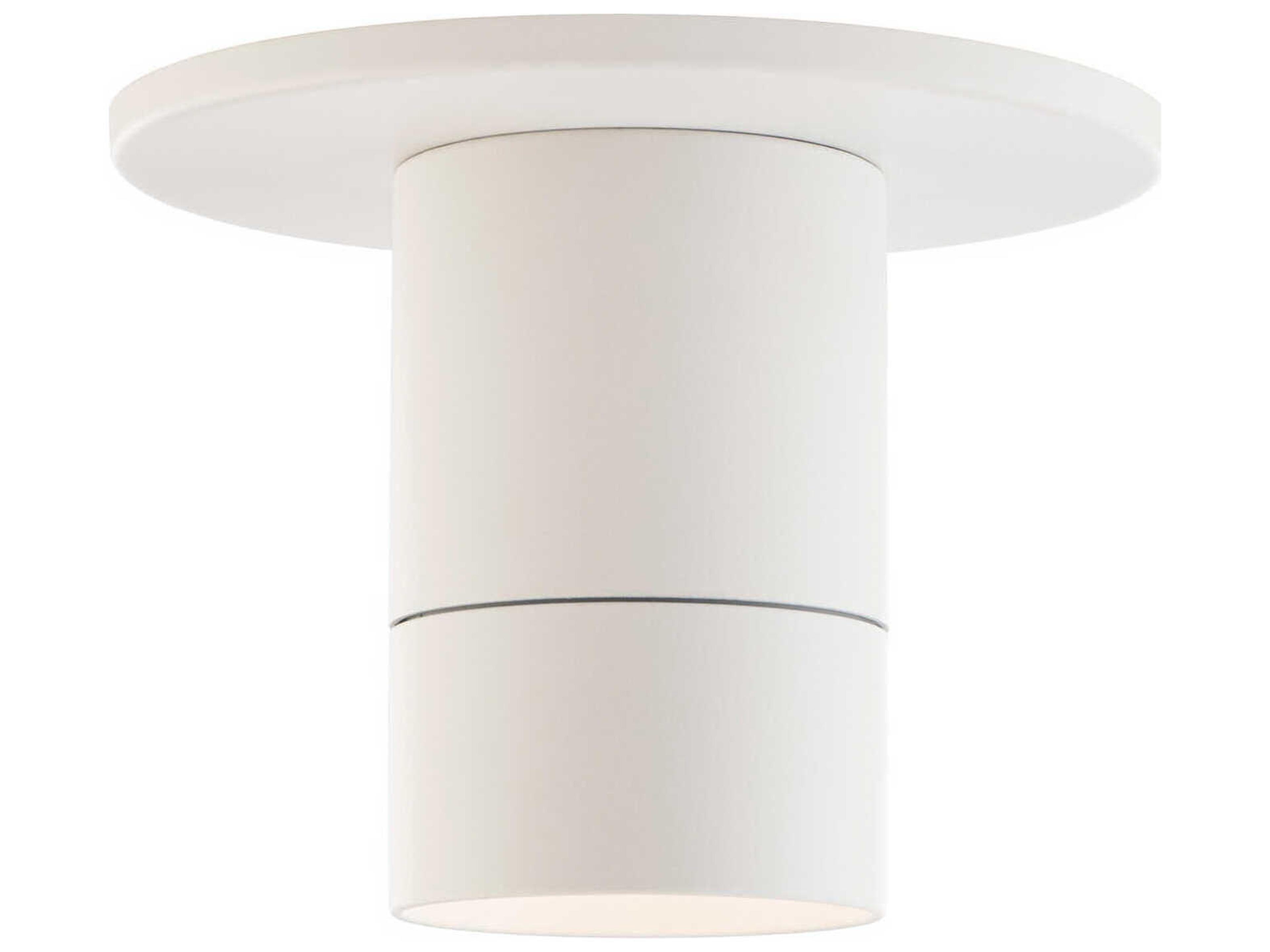 WAC Lighting Twist-N-Lite 1-Light White Flush Mount