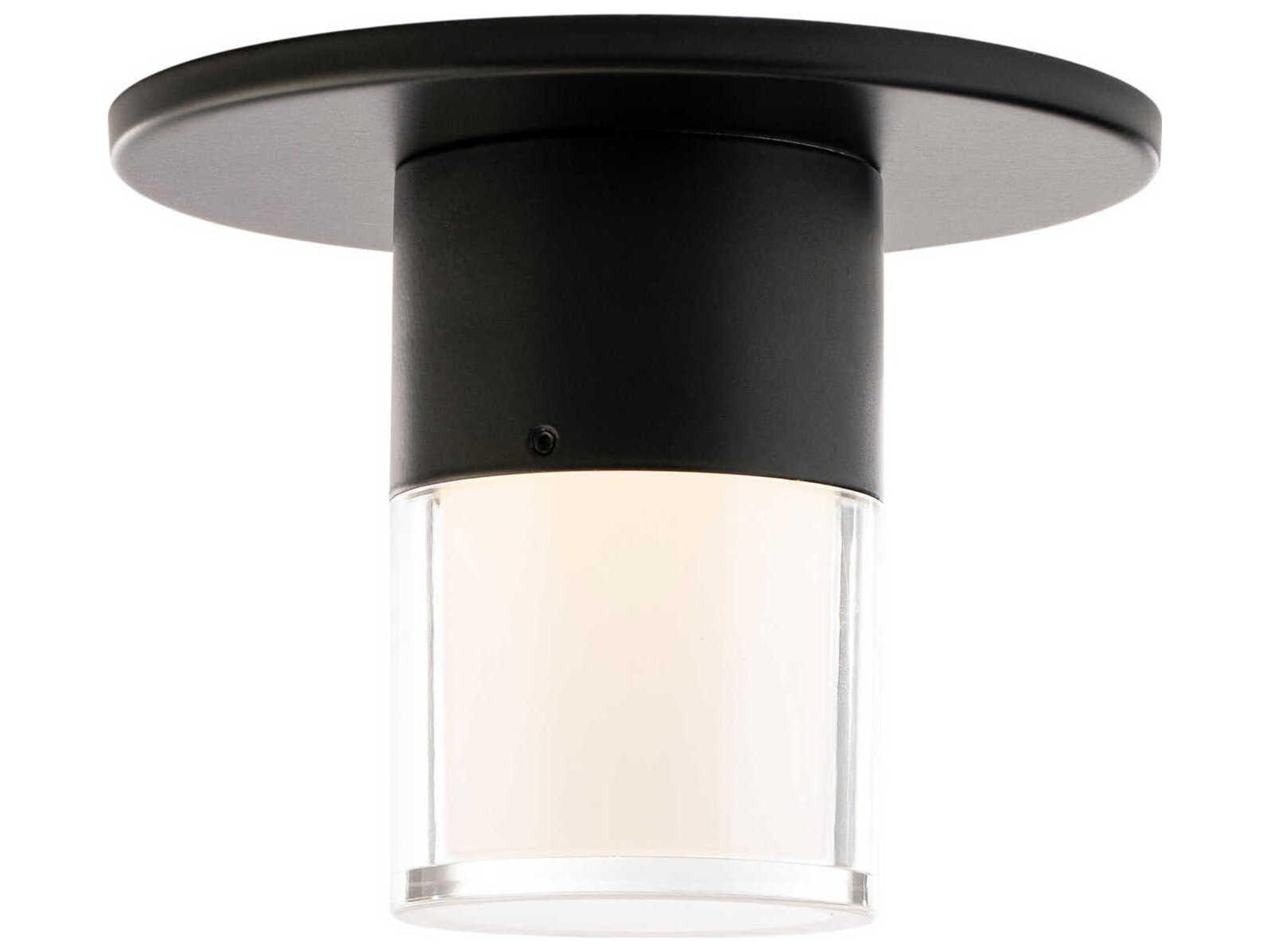 Twist-N-Lite LED Flush Mount Ceiling Light in Black
