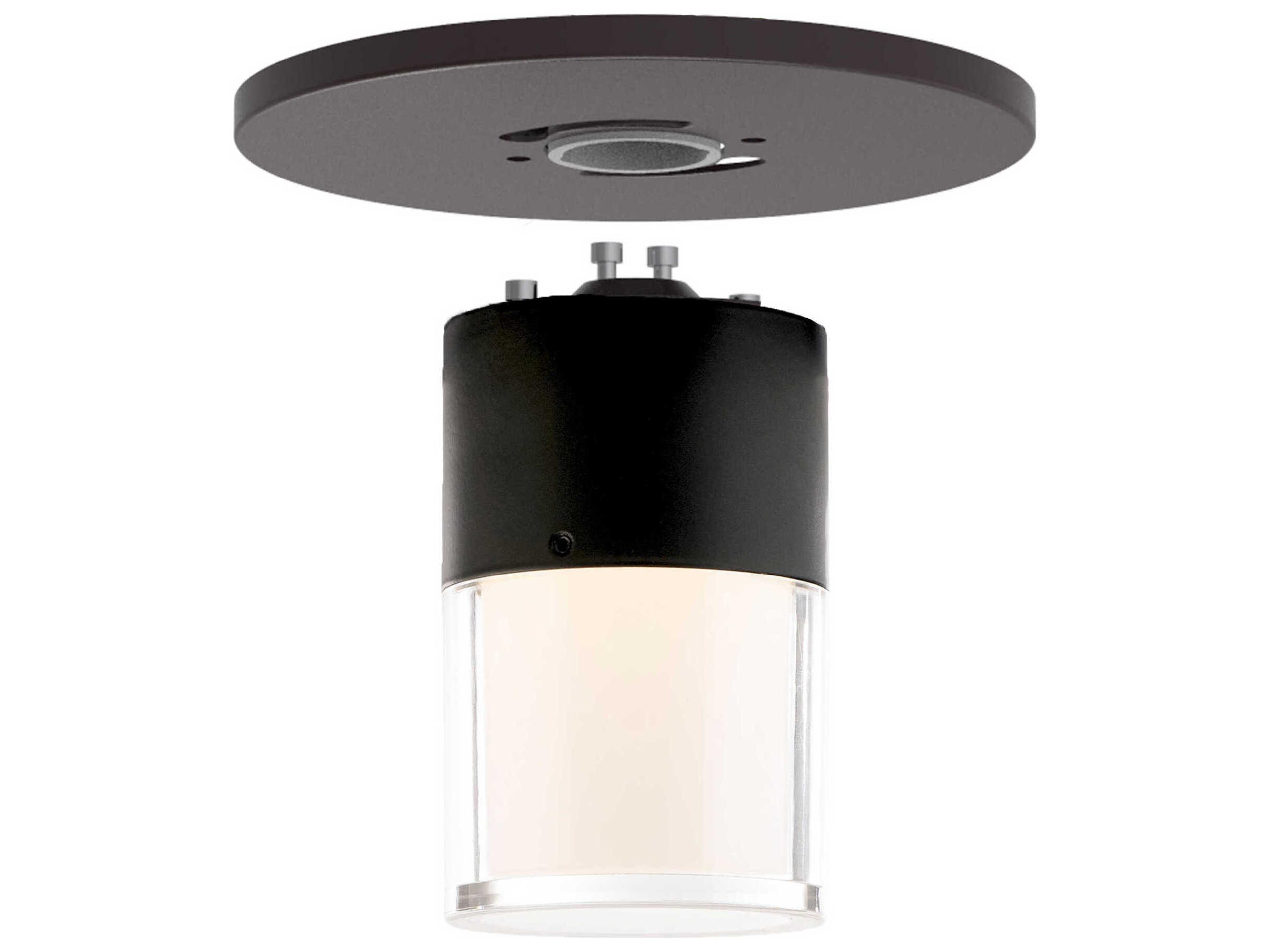 WAC Lighting Twist-N-Lite 1-Light Black Flush Mount